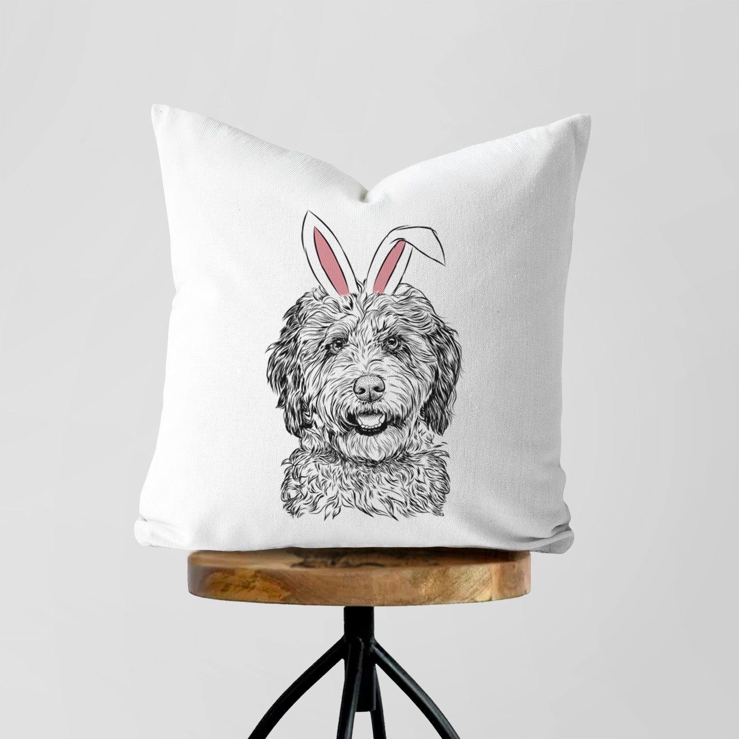 Palmer the Aussiedoodle - Throw Pillow Cover