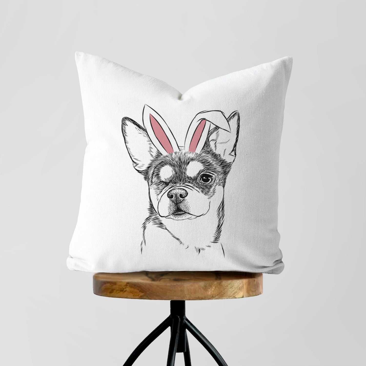 Paris the Chihuahua - Throw Pillow Cover