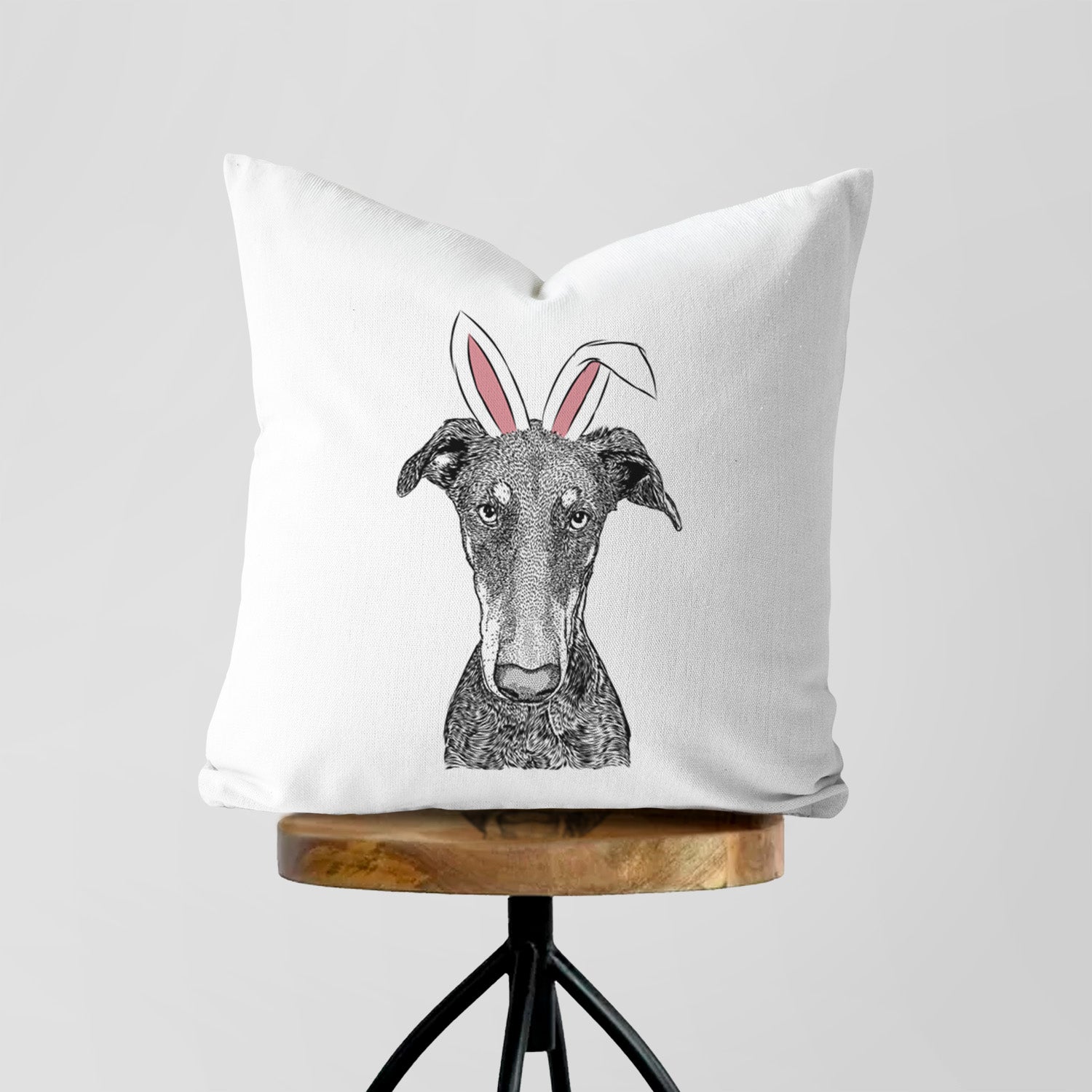 Princess Fiona the Doberman Pinscher - Throw Pillow Cover