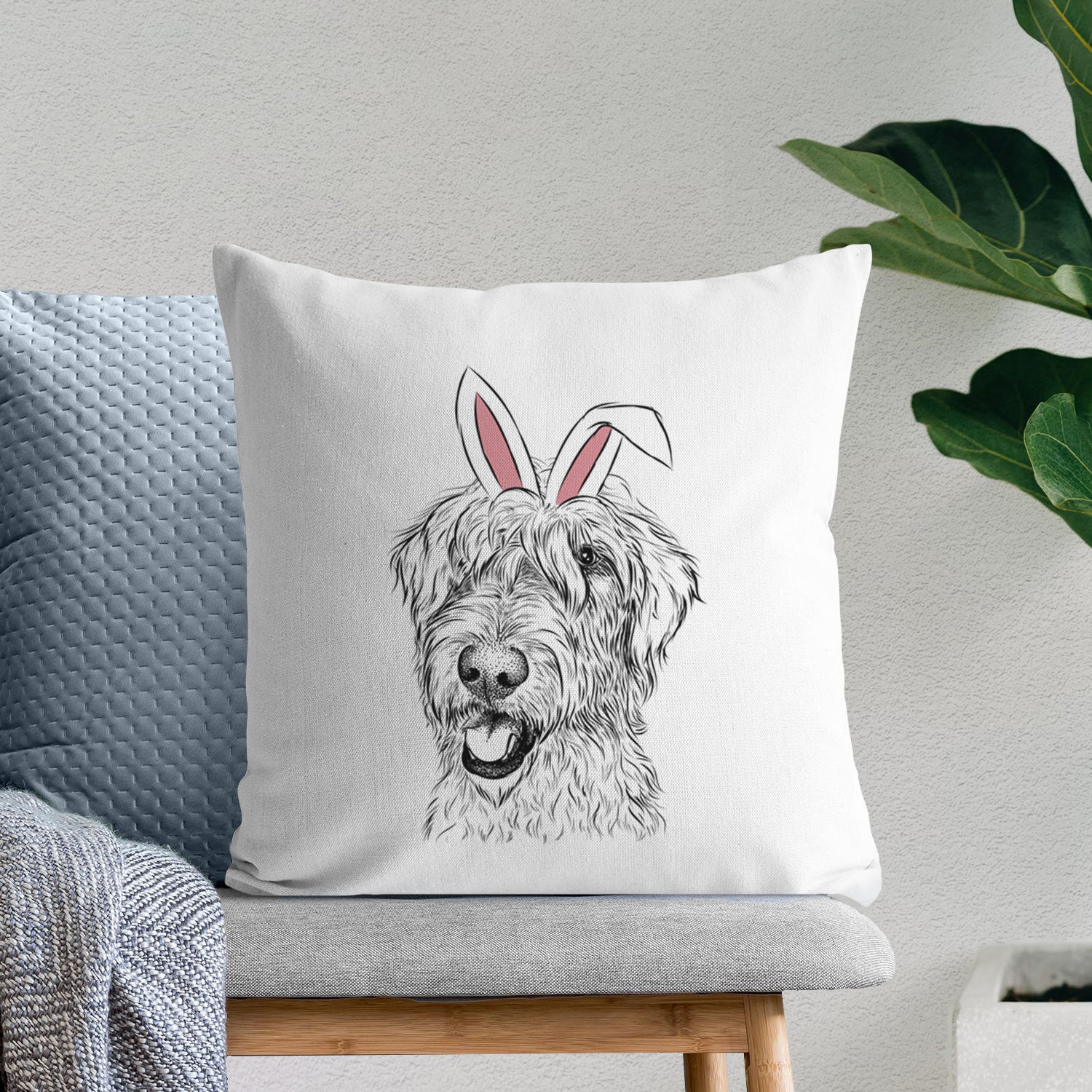 Ragnar the Irish Wolfhound - Throw Pillow Cover