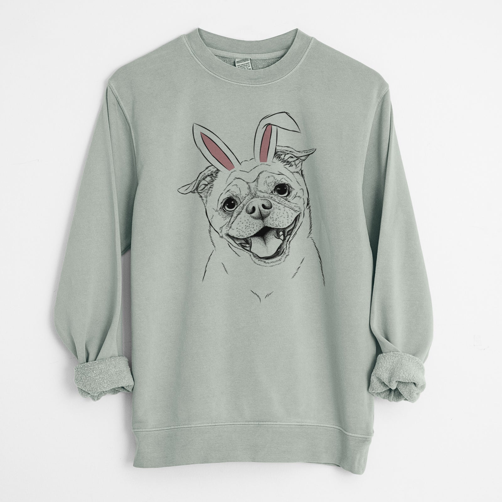 Easter Riley the Chug - Unisex Pigment Dyed Crew Sweatshirt
