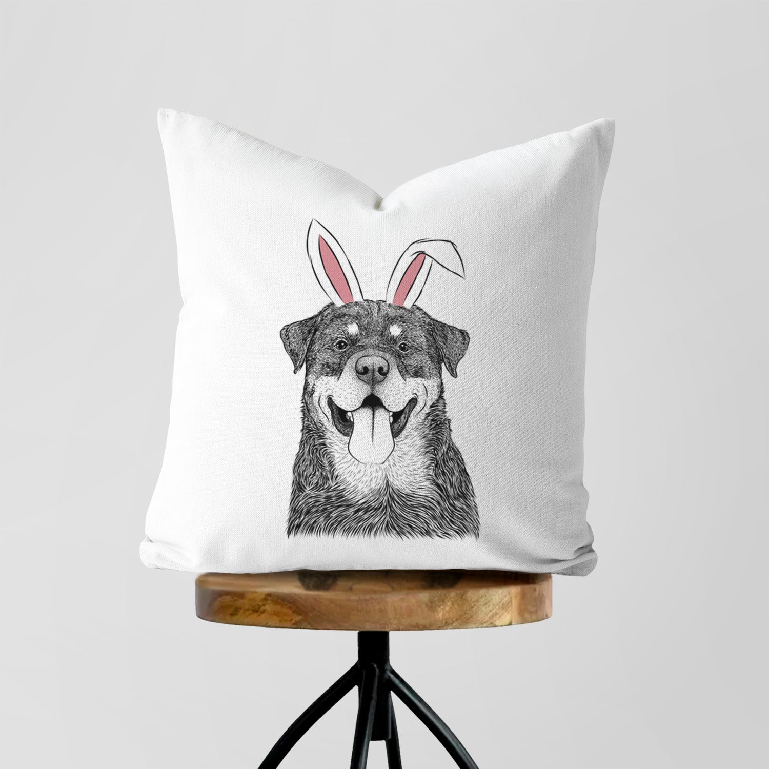 Romeo the Rottweiler - Throw Pillow Cover