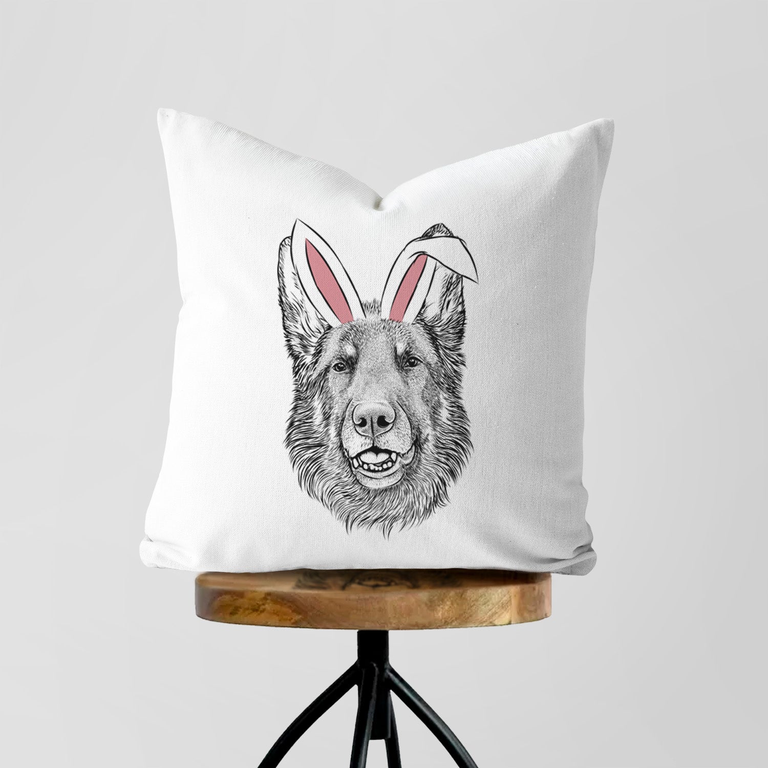 Sammie the German Shepherd - Throw Pillow Cover