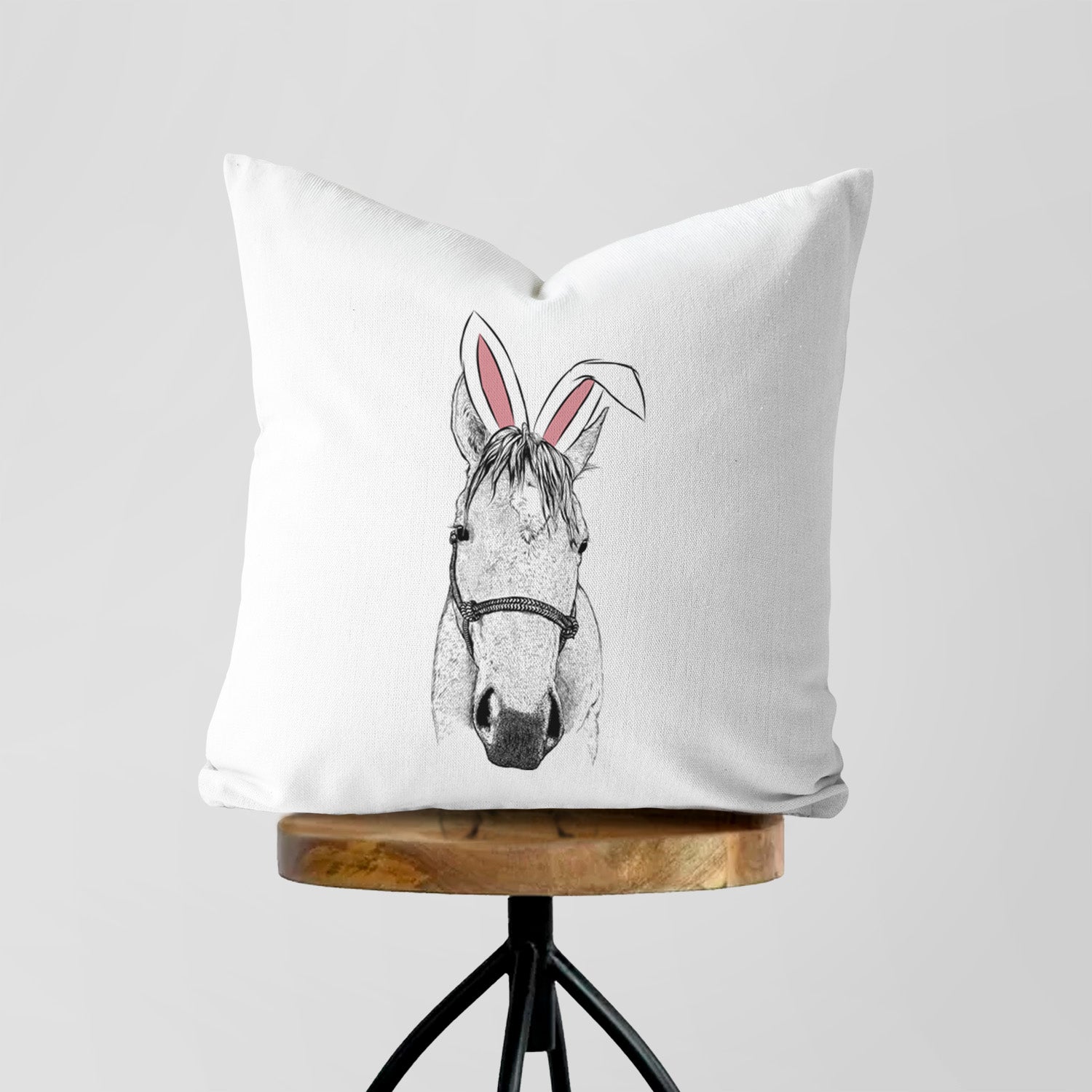 SeaBee the Quarter Horse - Throw Pillow Cover