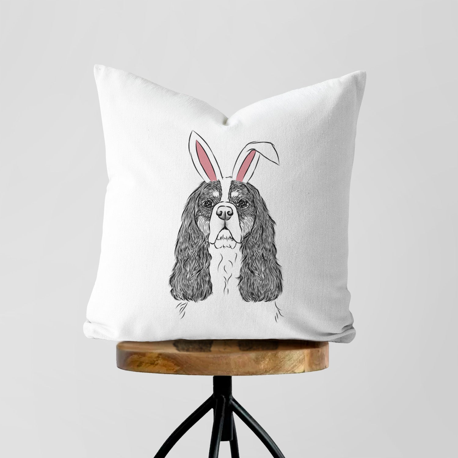 Sebastian the Cavalier King Charles Spaniel - Throw Pillow Cover