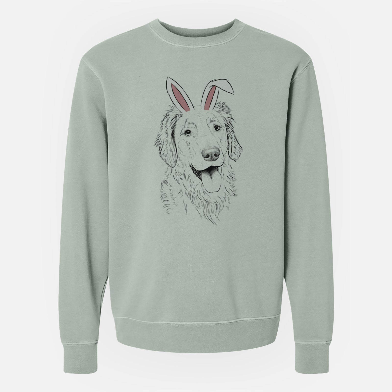Easter Semba the Golden Retriever - Unisex Pigment Dyed Crew Sweatshirt