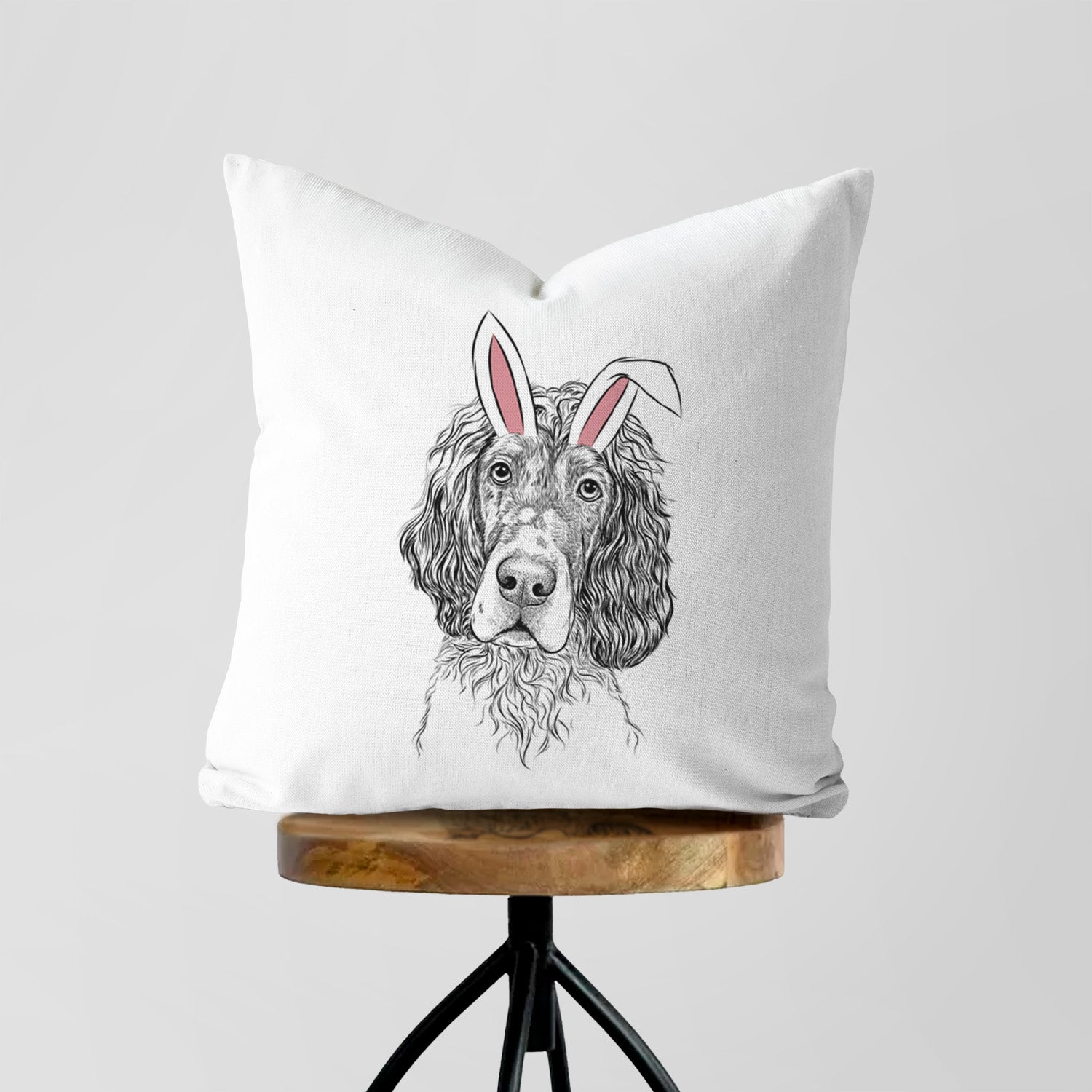 Sir Rexford the Blue Belton English Setter - Throw Pillow Cover