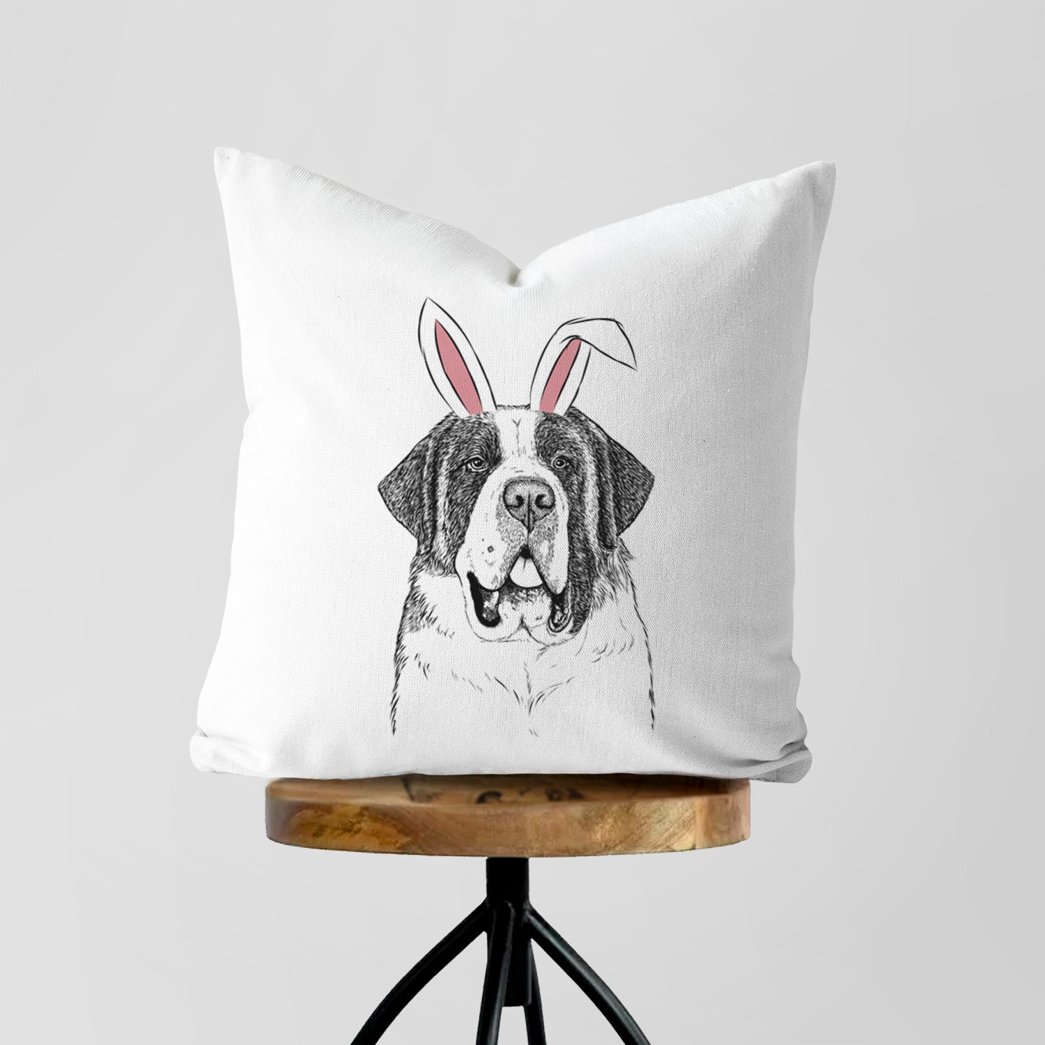 Thor the Saint Bernard - Throw Pillow Cover