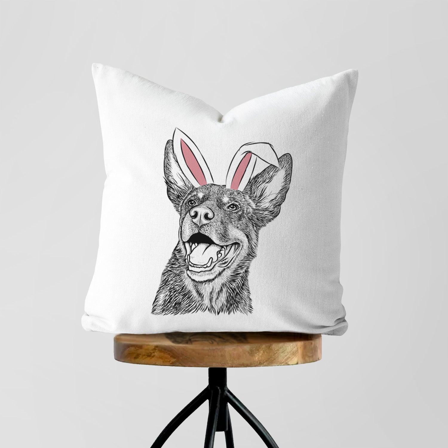 Tucker the Australian Kelpie - Throw Pillow Cover