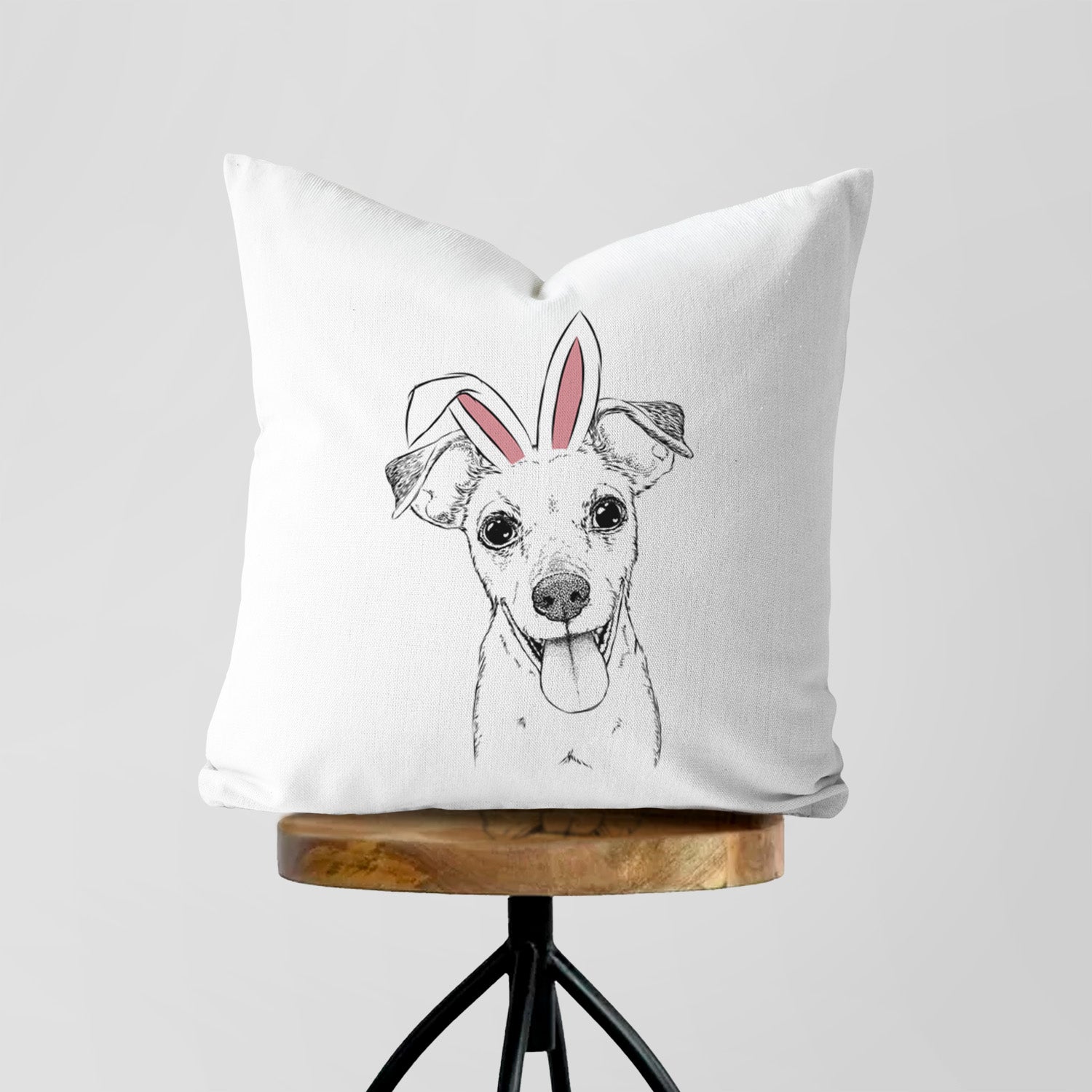 Tyler the Mixed Breed - Throw Pillow Cover