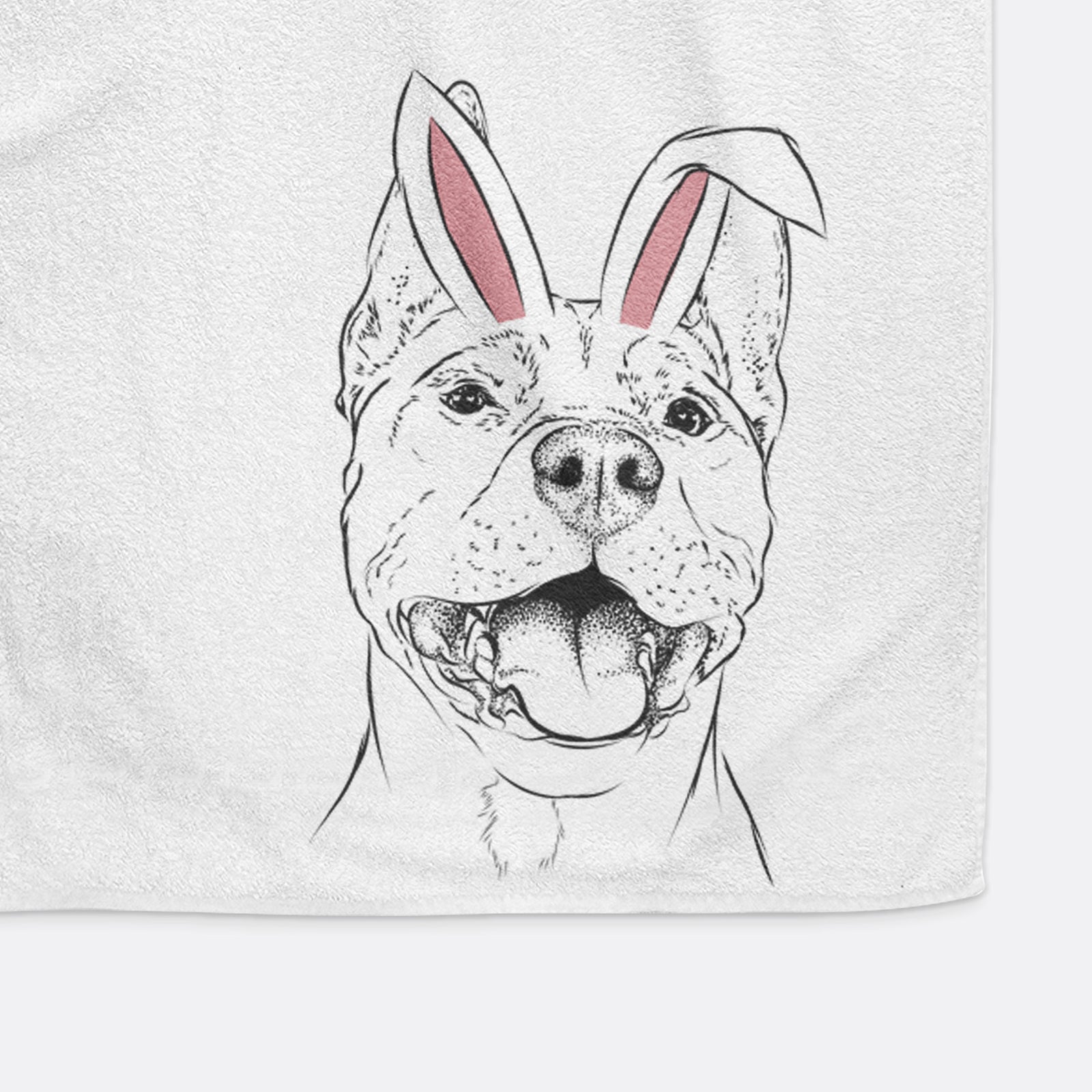 Wally the Pitbull Decorative Hand Towel