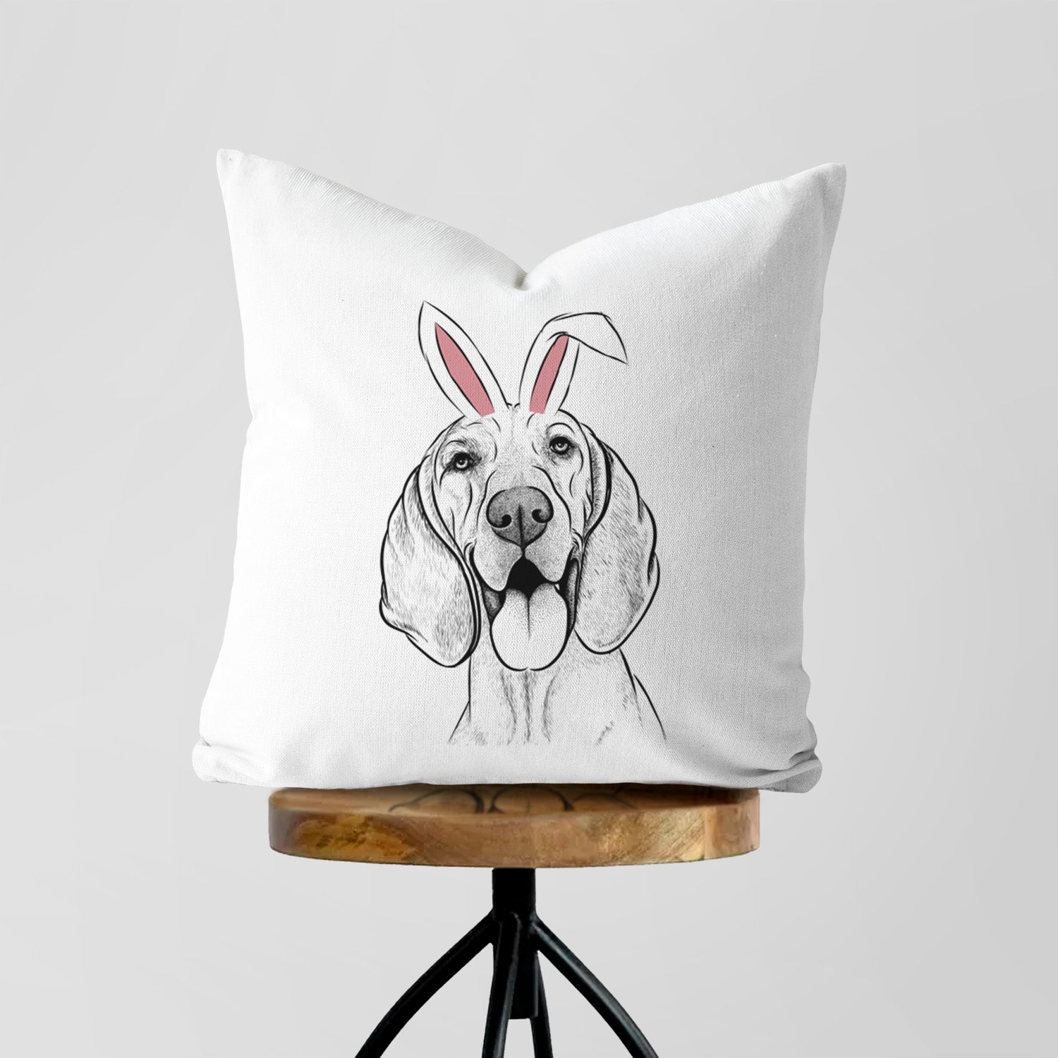 Winston the Redbone Coonhound - Throw Pillow Cover