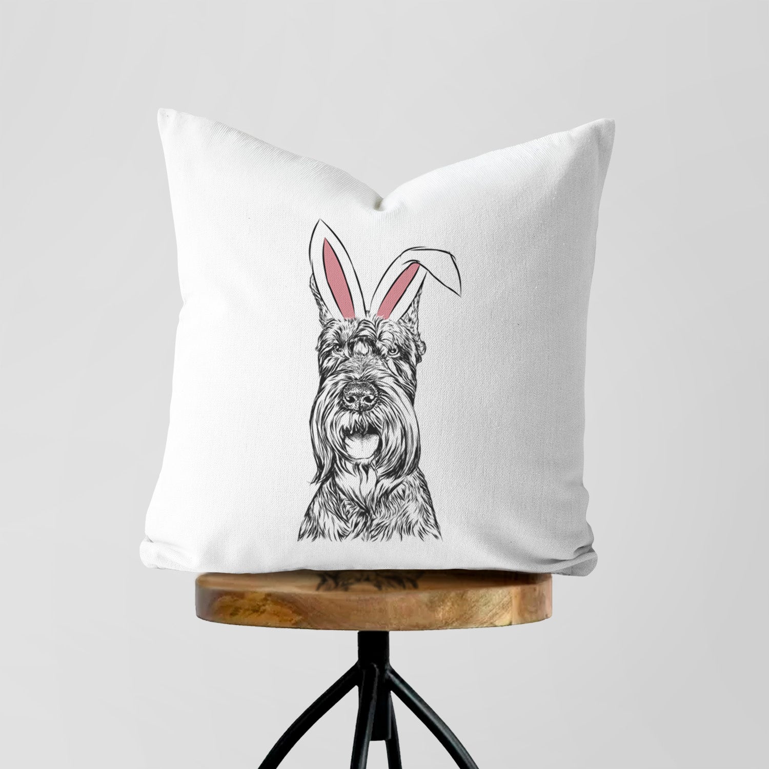 Zuri the Giant Schnauzer - Throw Pillow Cover