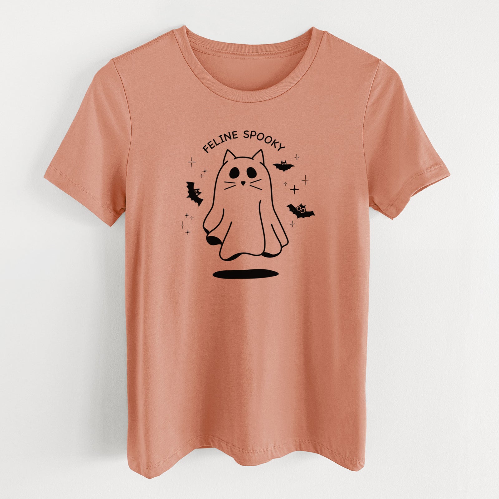 Feline Spooky - Women's Lightweight Relaxed Fit 100% Cotton Crewneck