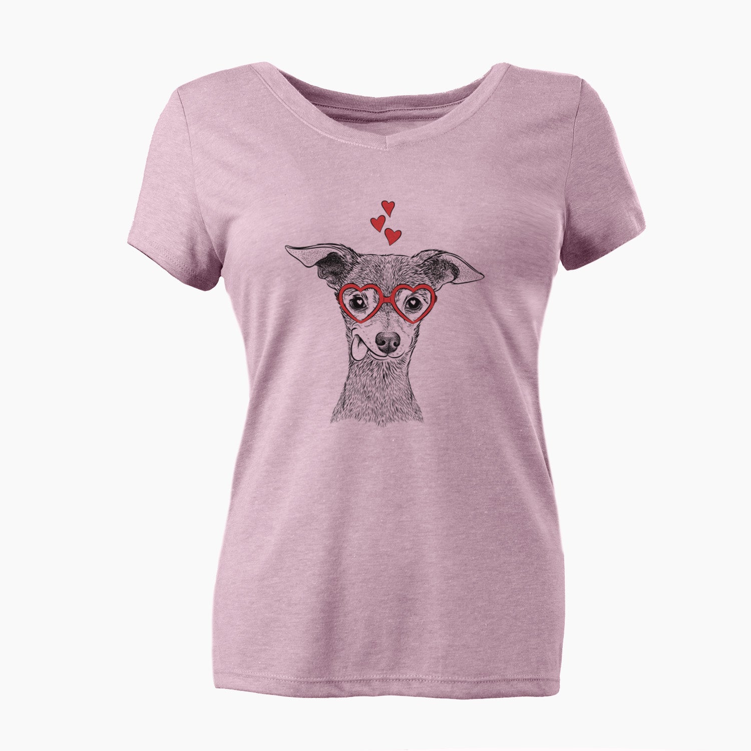 Valentine Bebe the Chihuahua - Women's Perfect V-neck Shirt