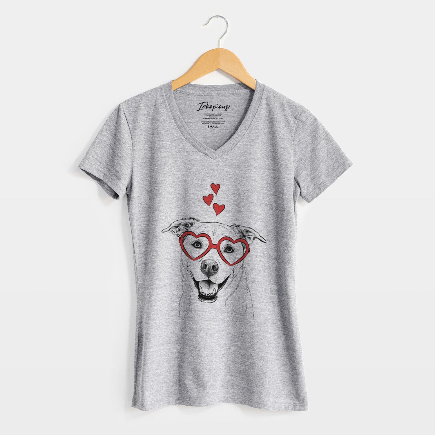 Valentine Carl the Mixed Breed - Women's Perfect V-neck Shirt