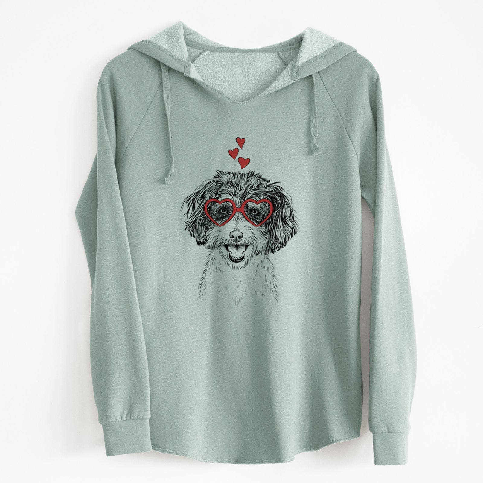 Valentine Carlos the Cavapoo - Cali Wave Hooded Sweatshirt