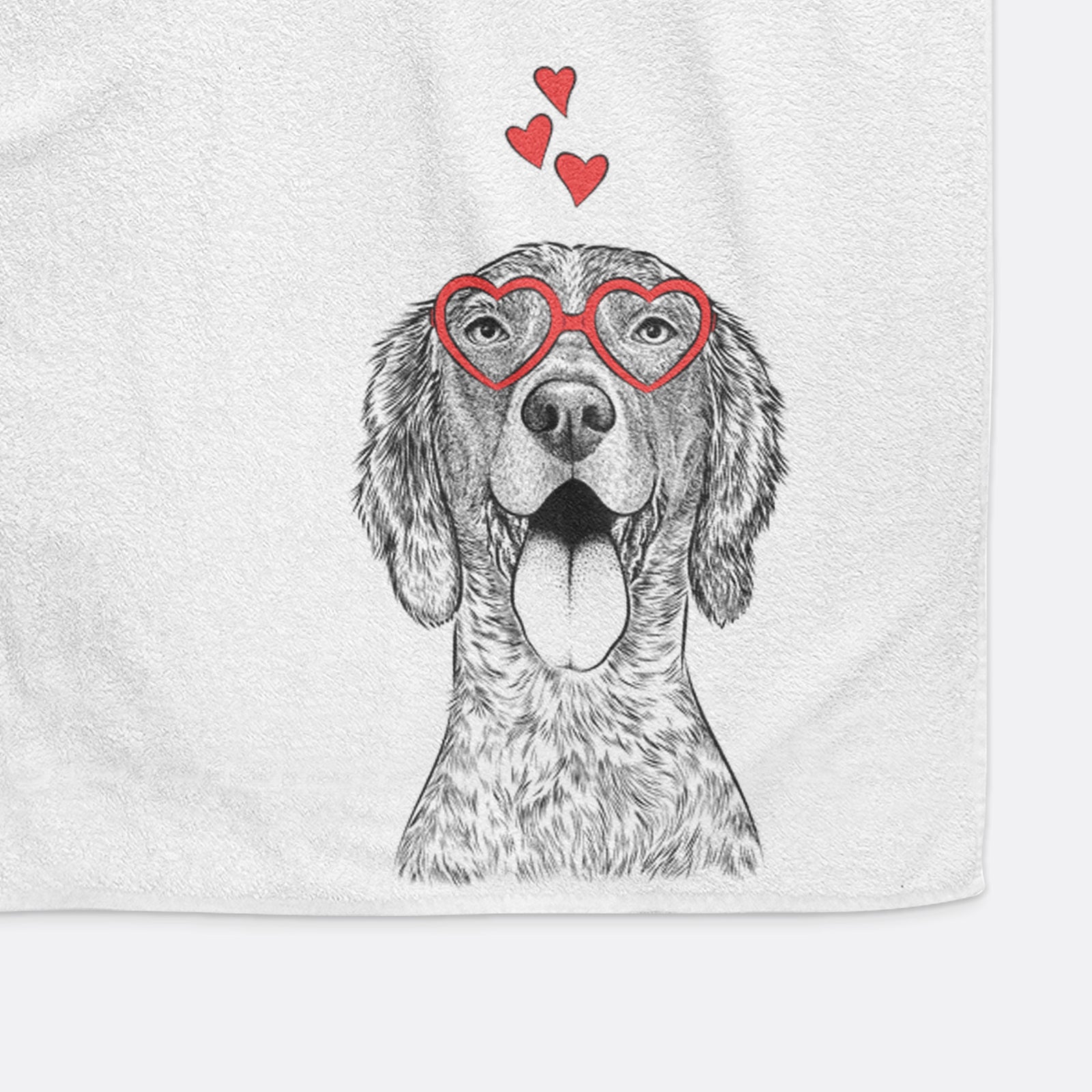 Freddy the English Setter Premium Hand Towel