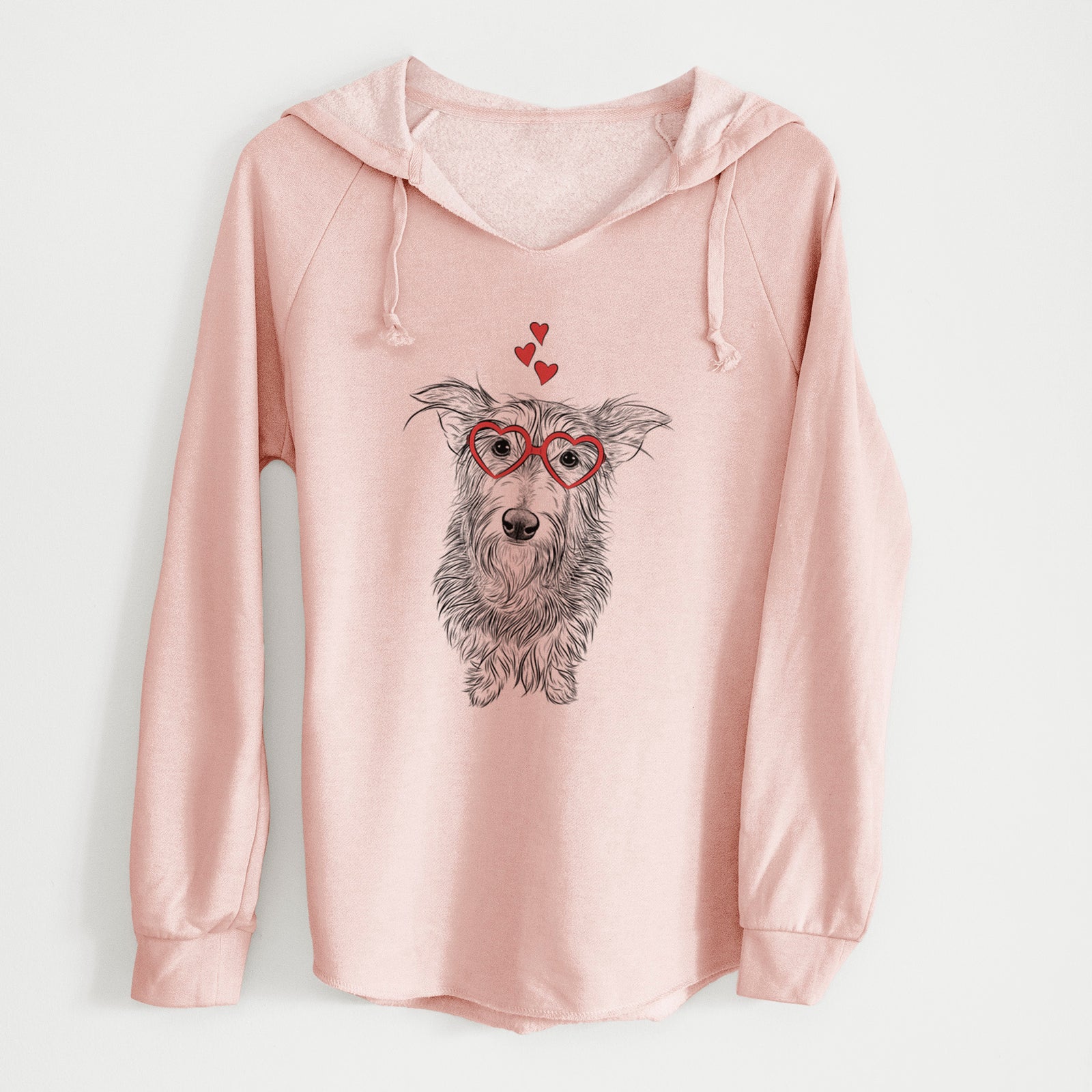Valentine Frida Doggo the Rescue Terrier Mix - Cali Wave Hooded Sweatshirt