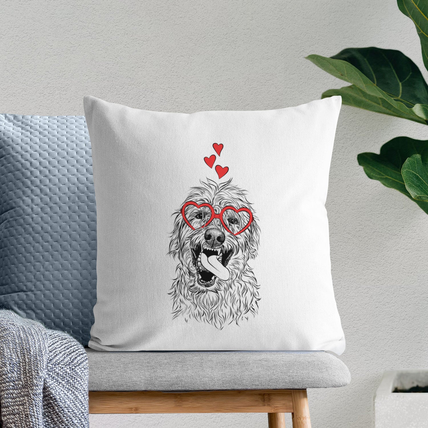 Groot the Irish Wolfhound - Throw Pillow Cover