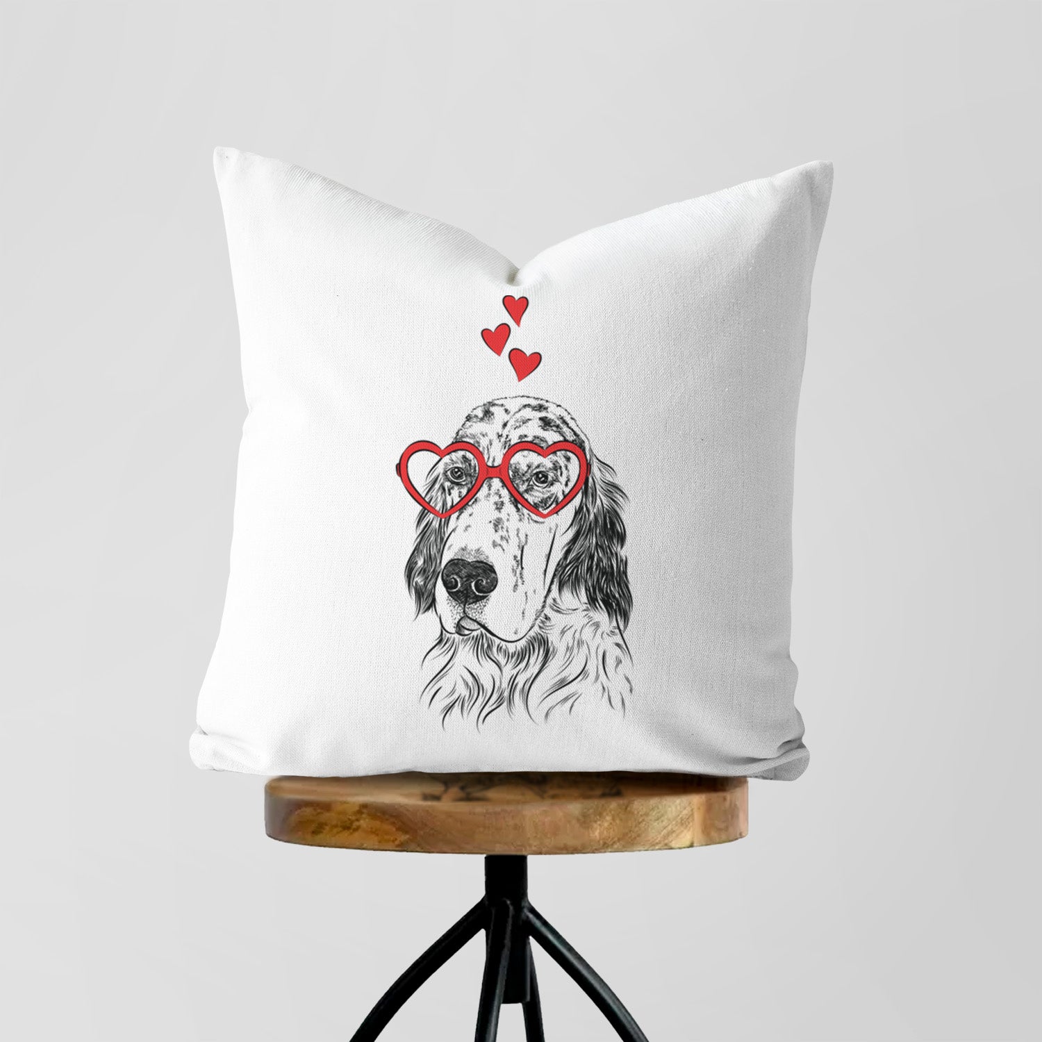 Hutch the English Setter - Throw Pillow Cover