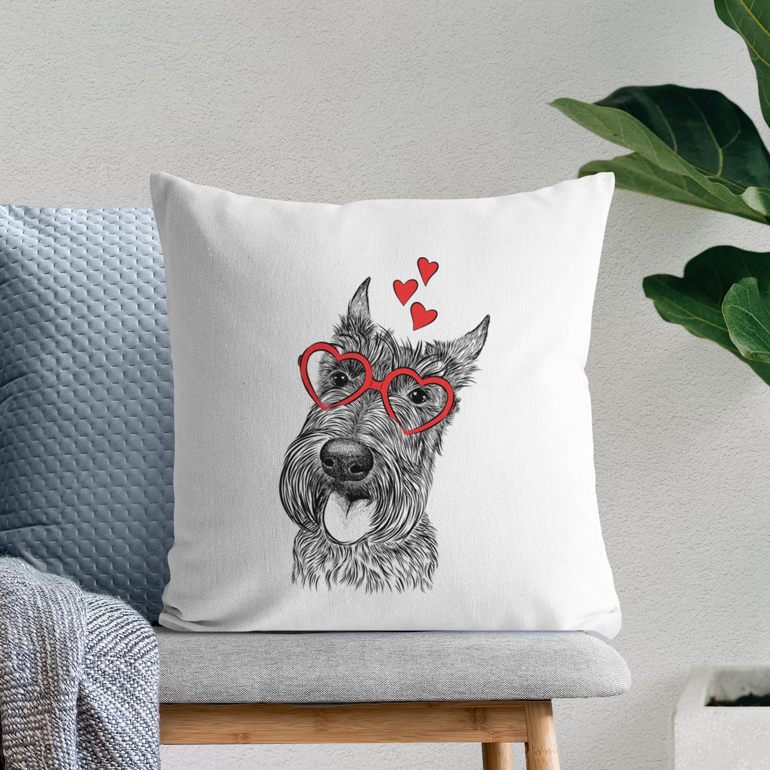 Magnus the Scottish Terrier - Throw Pillow Cover