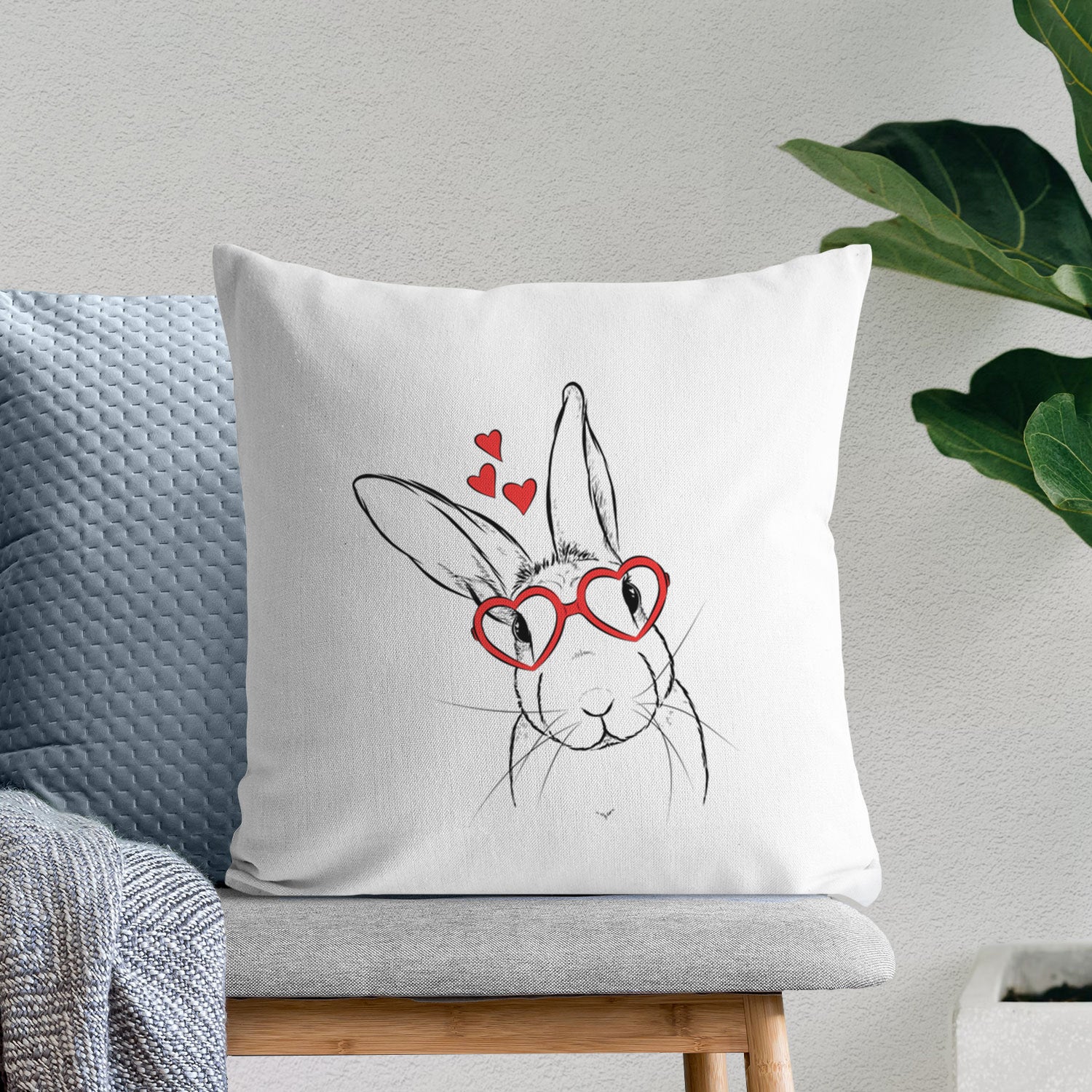 Penny the Belgian Hare - Throw Pillow Cover
