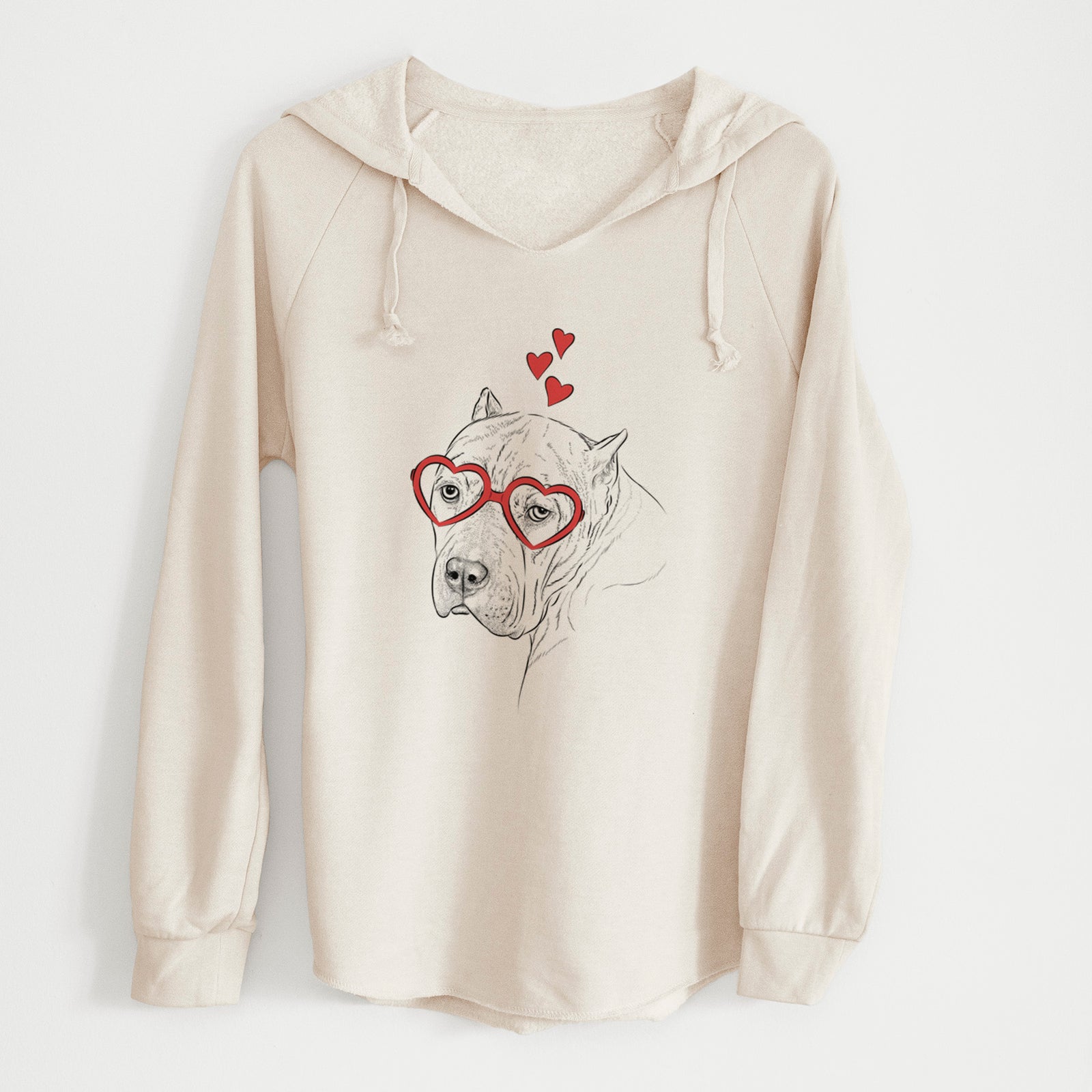 Valentine Precious the Staffordshire Terrier - Cali Wave Hooded Sweatshirt