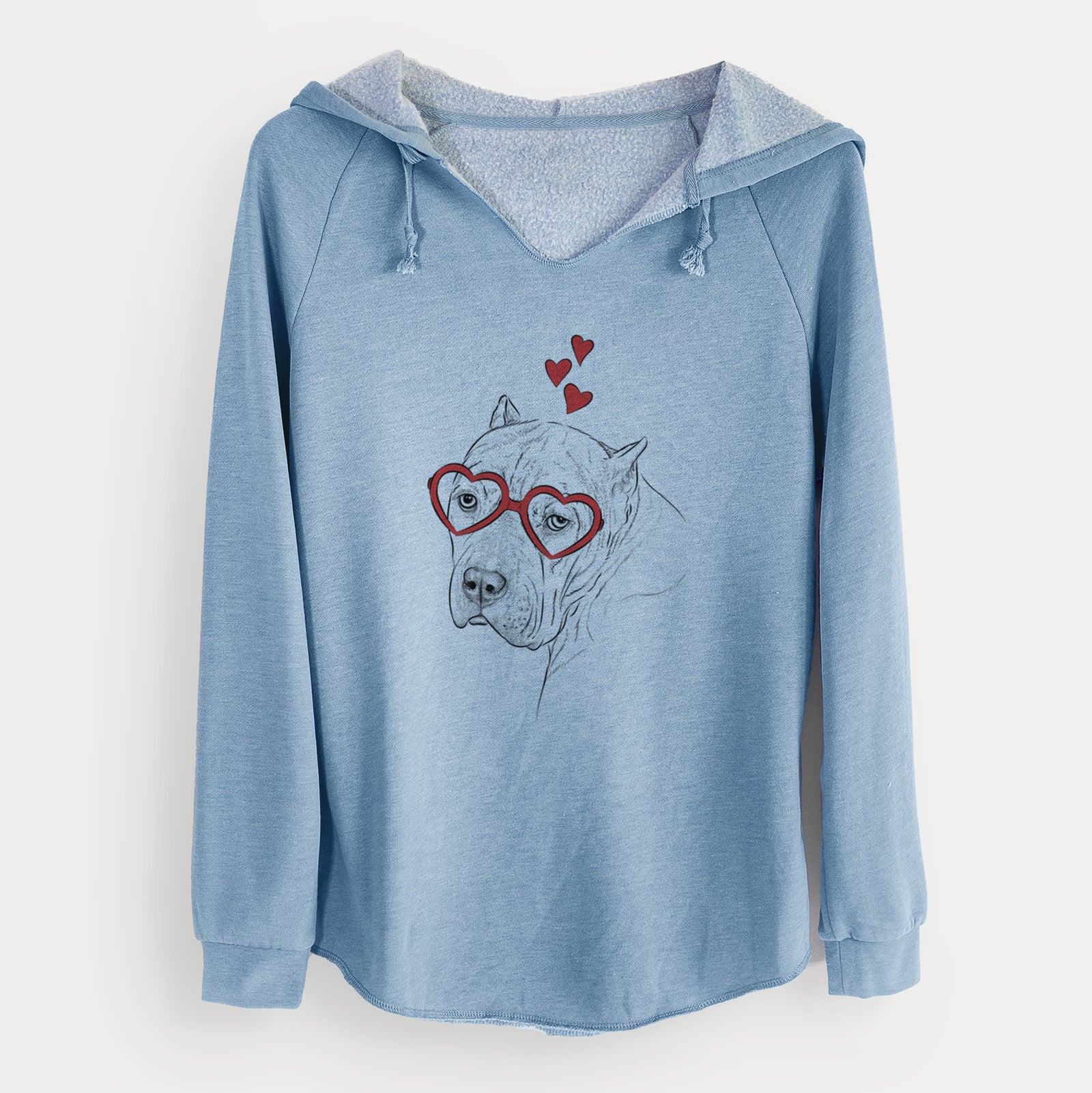 Valentine Precious the Staffordshire Terrier - Cali Wave Hooded Sweatshirt