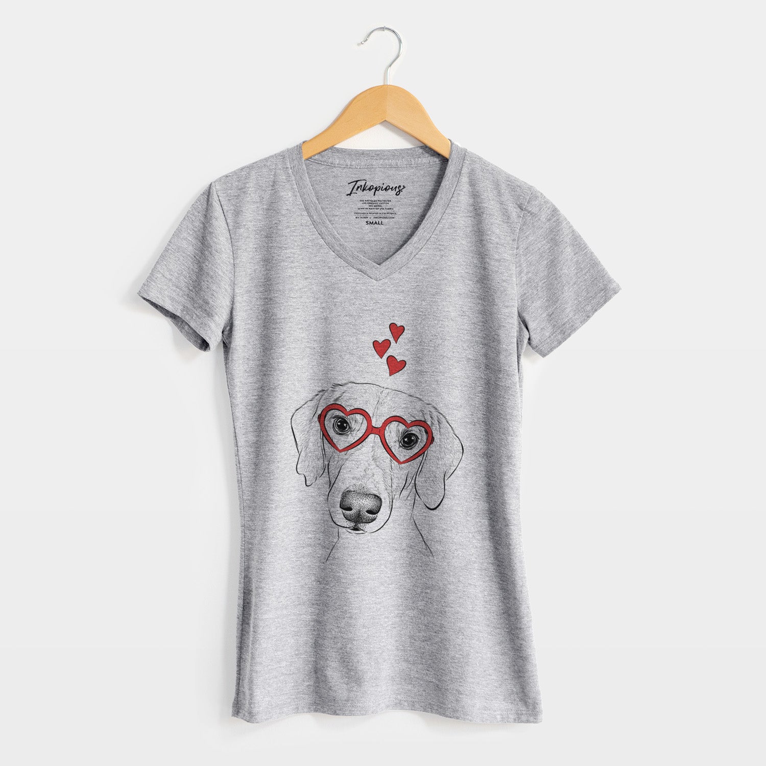 Valentine Stanley the Foxhound - Women's Perfect V-neck Shirt
