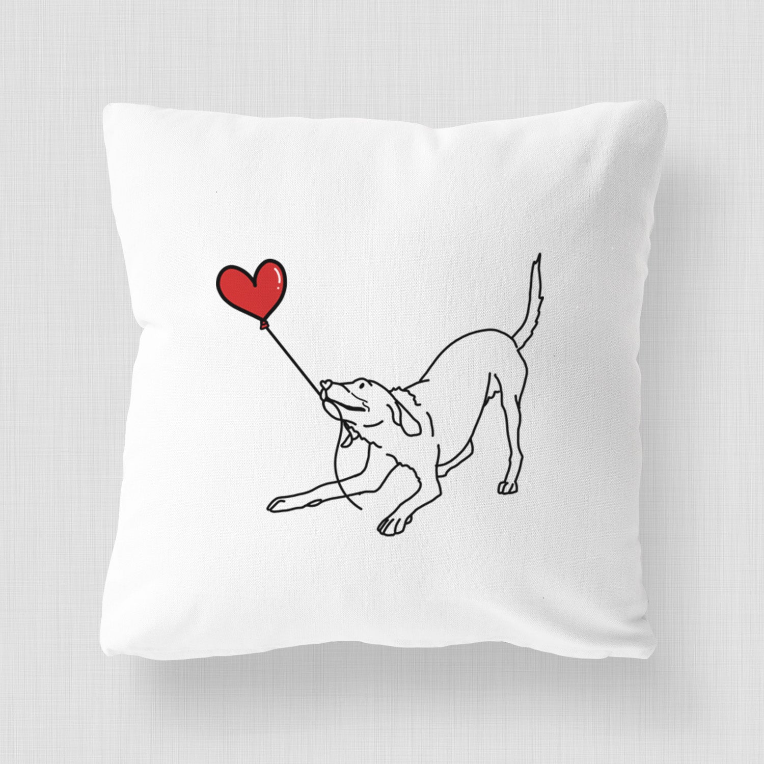 Labrador Retriever Heart String - Throw Pillow Cover
