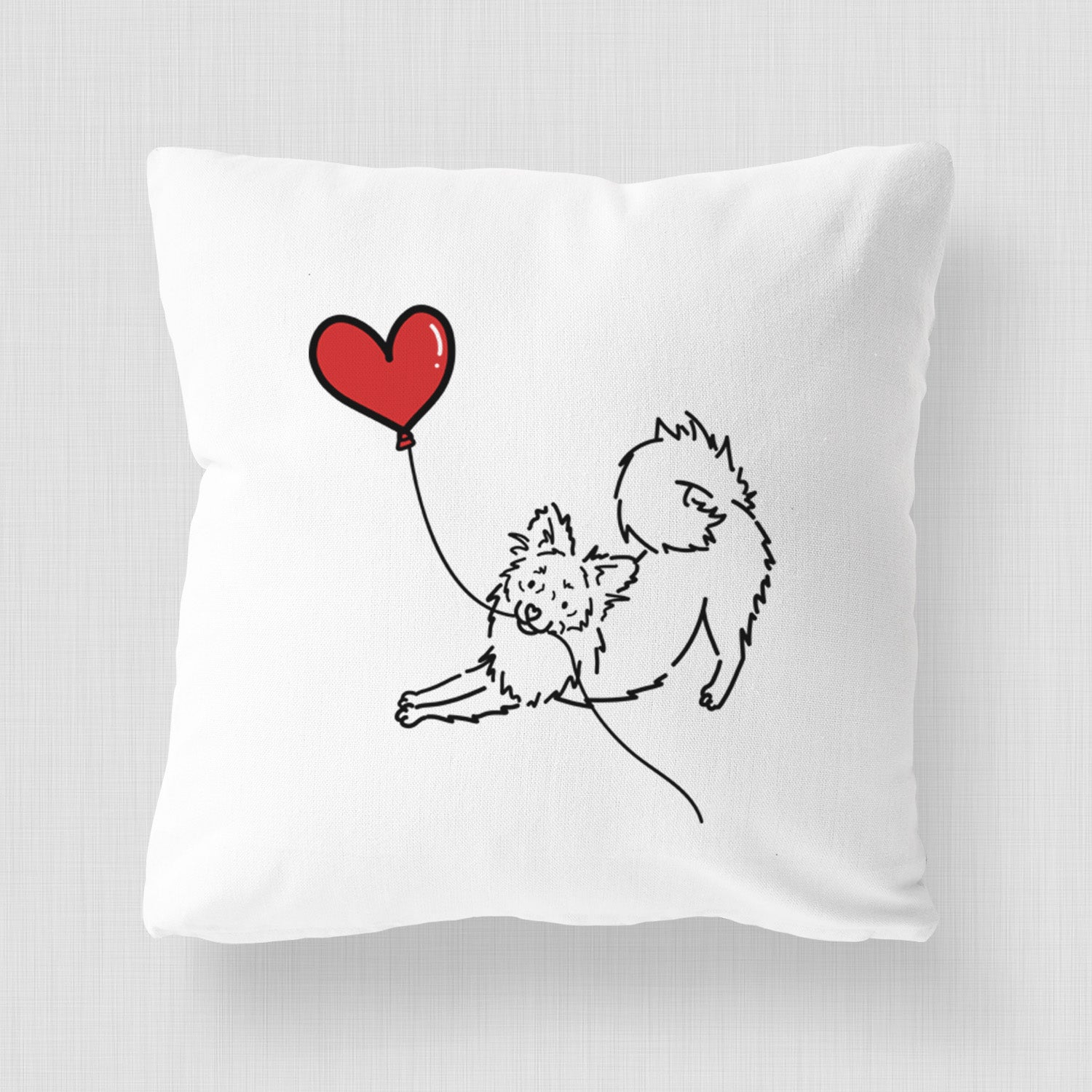 Pomchi Heart String - Throw Pillow Cover