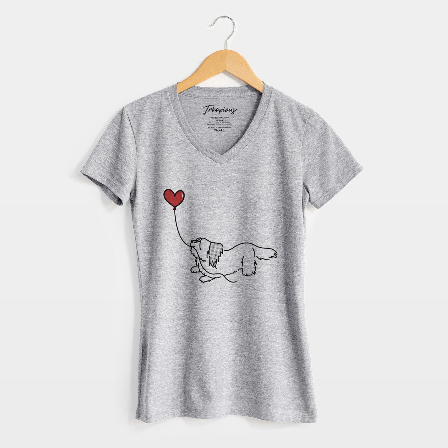 Skye Terrier Heart String - Women's Perfect V-neck Shirt