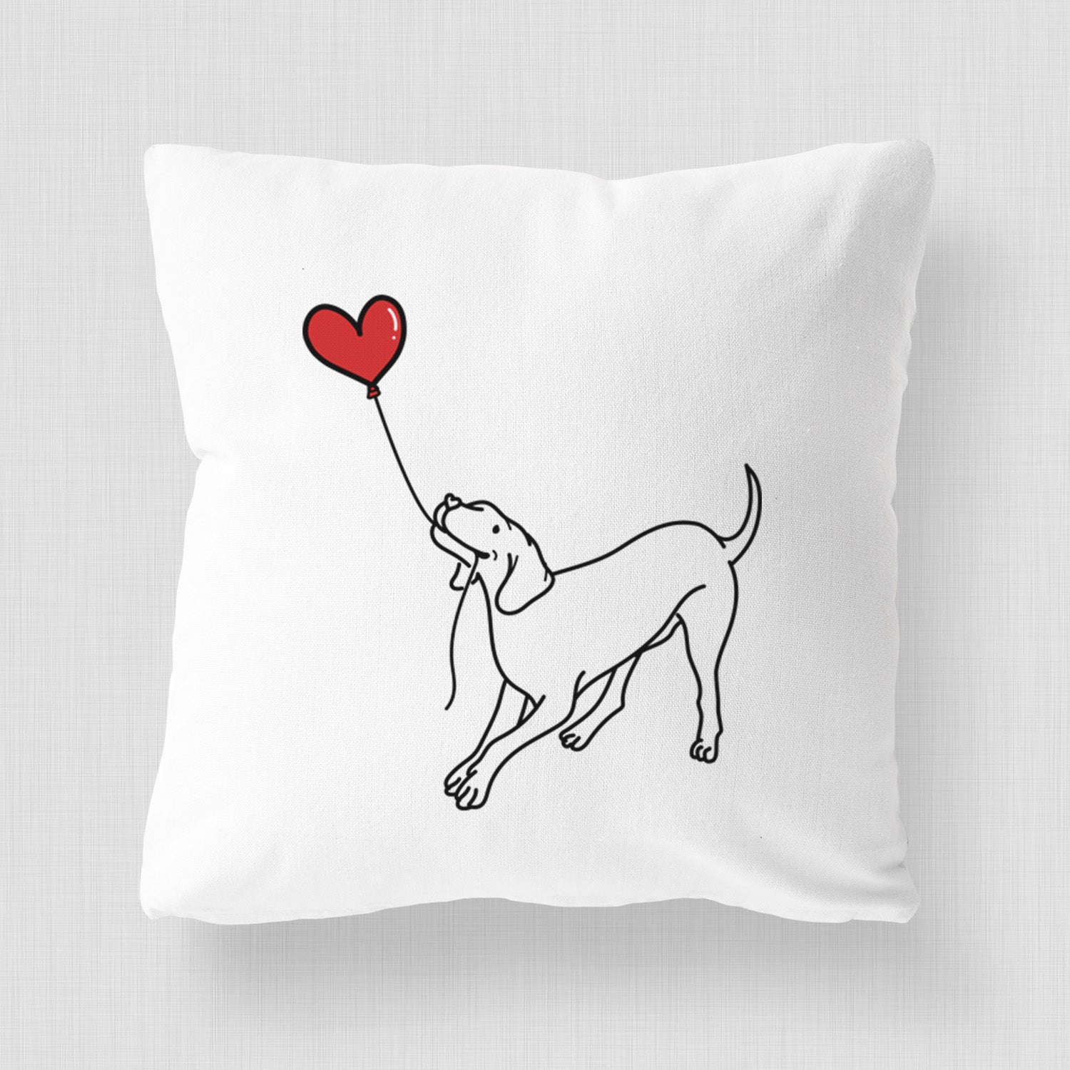 Vizsla Heart String - Throw Pillow Cover