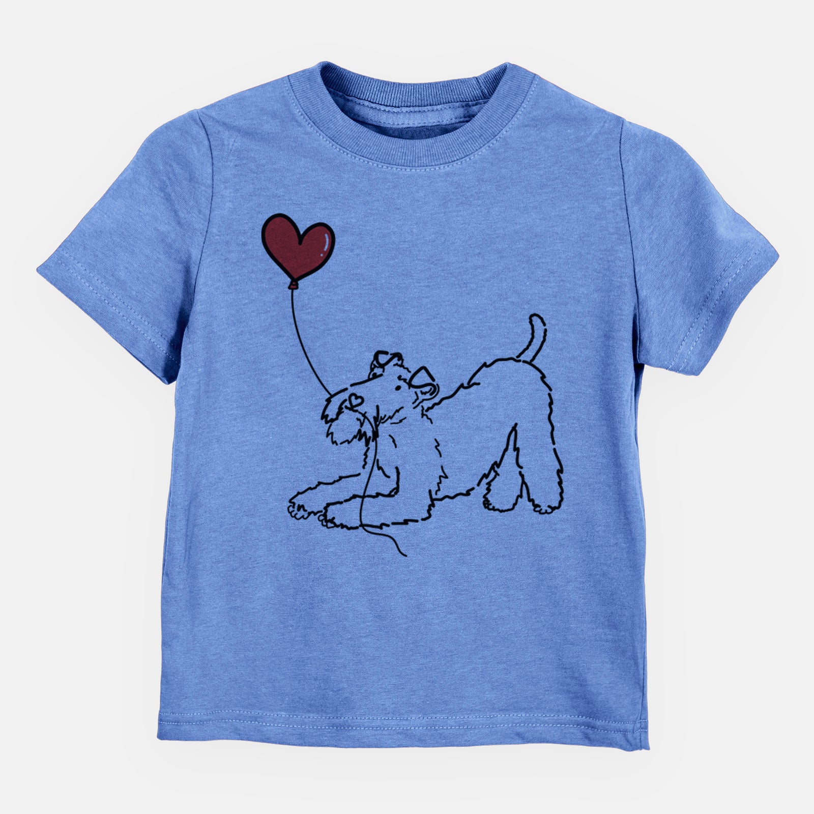Wire Fox Terrier Heart String - Kids/Youth/Toddler Shirt
