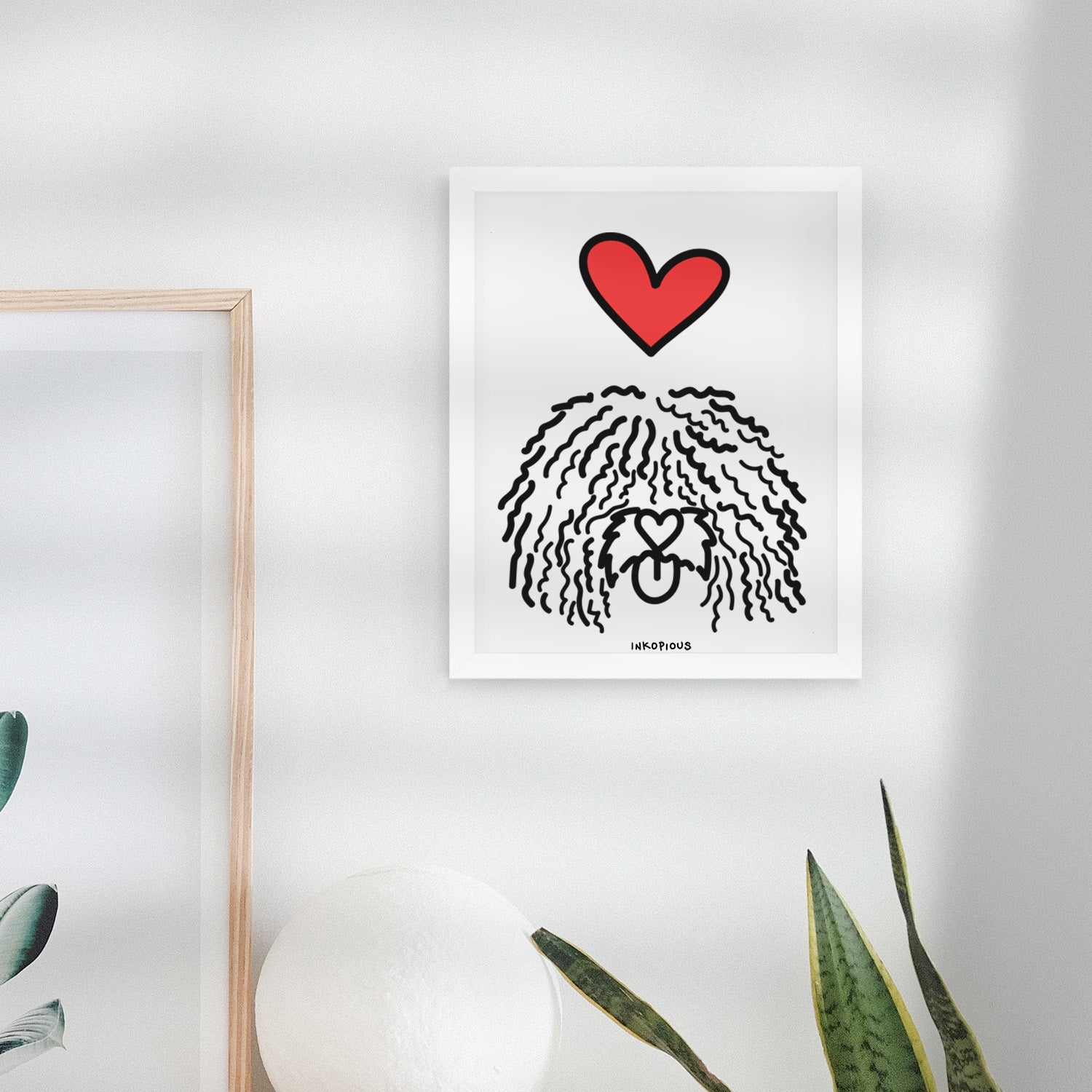 Love Always Spanish Water Dog - Alba Art Print