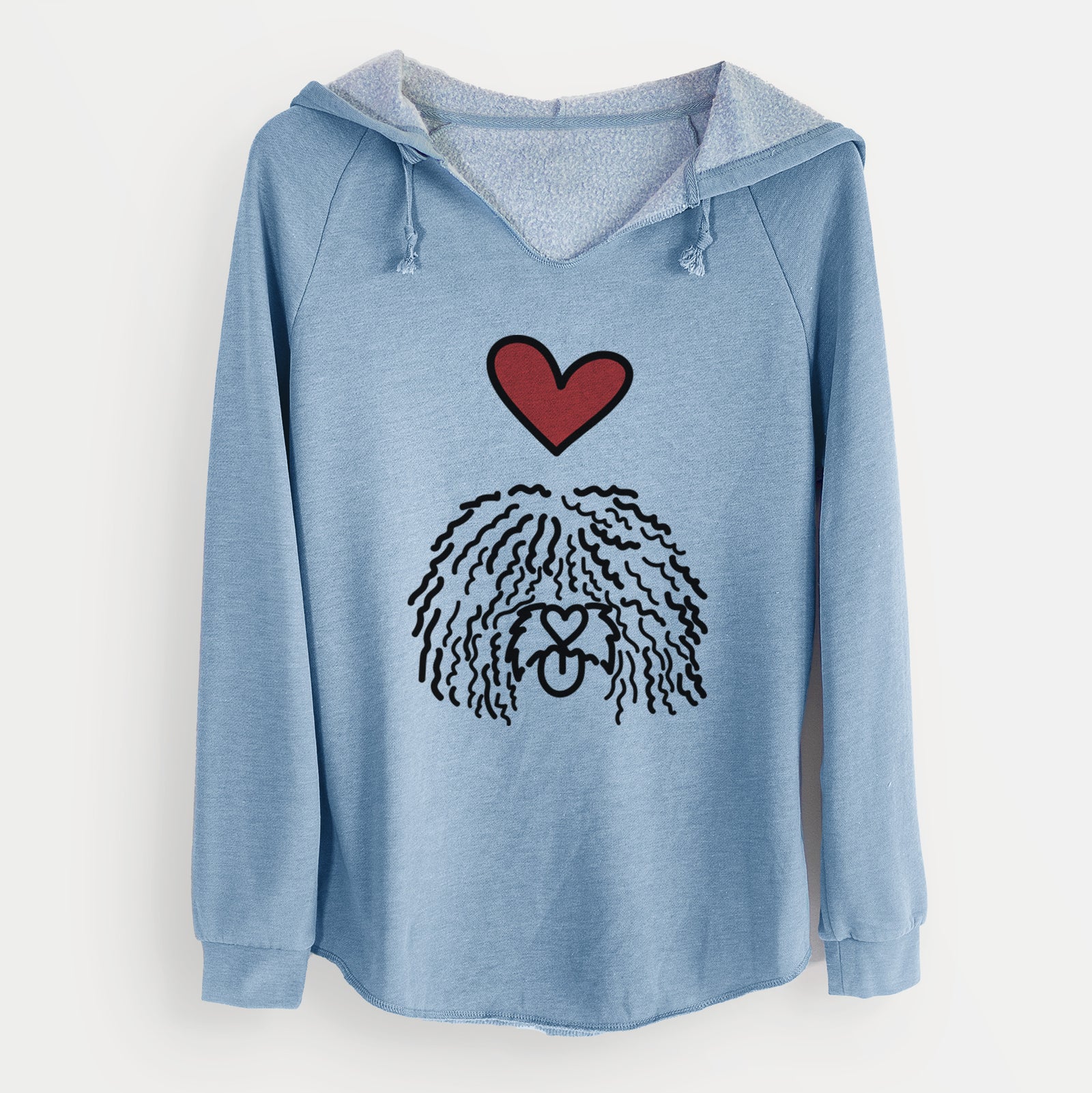 Love Always Spanish Water Dog - Alba - Cali Wave Hooded Sweatshirt