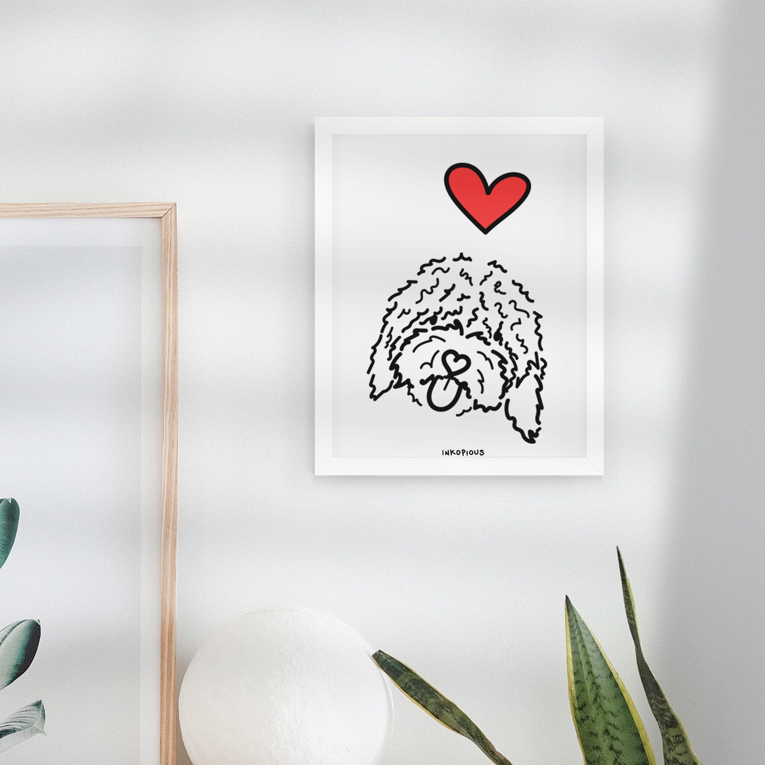 Love Always Spanish Water Dog - Antonio Art Print
