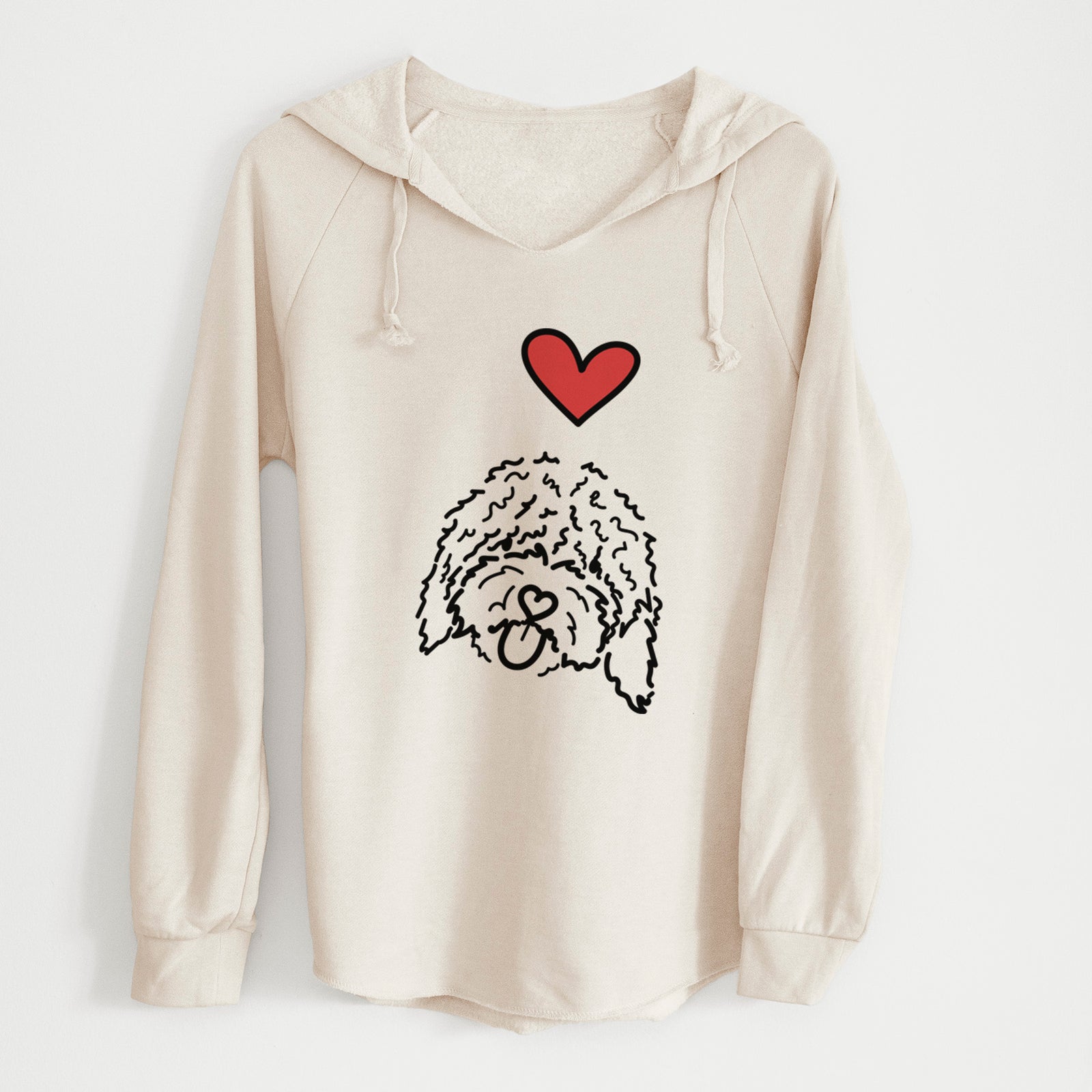 Love Always Spanish Water Dog - Antonio - Cali Wave Hooded Sweatshirt