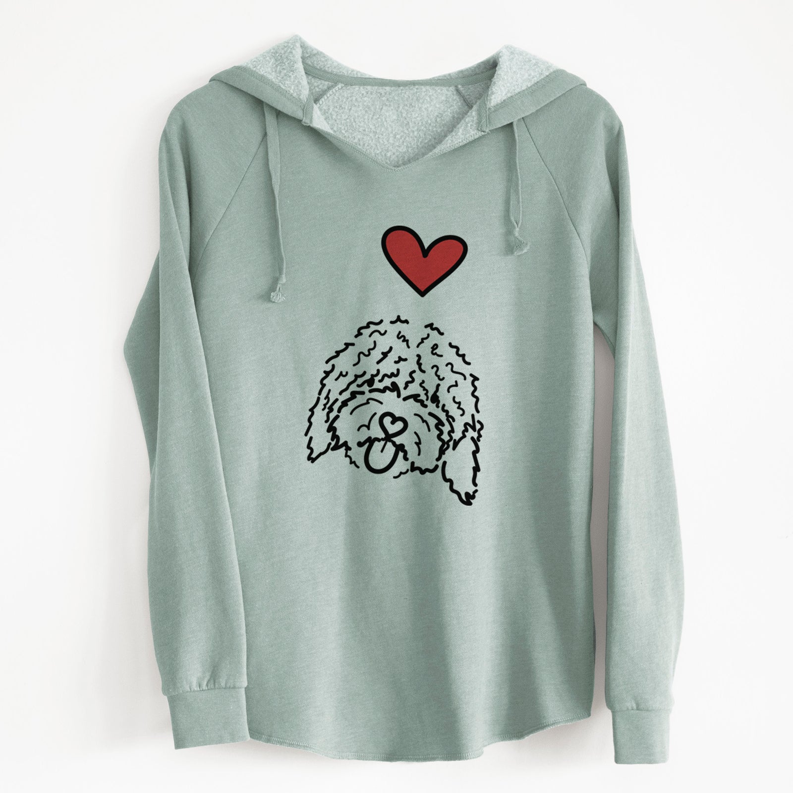 Love Always Spanish Water Dog - Antonio - Cali Wave Hooded Sweatshirt