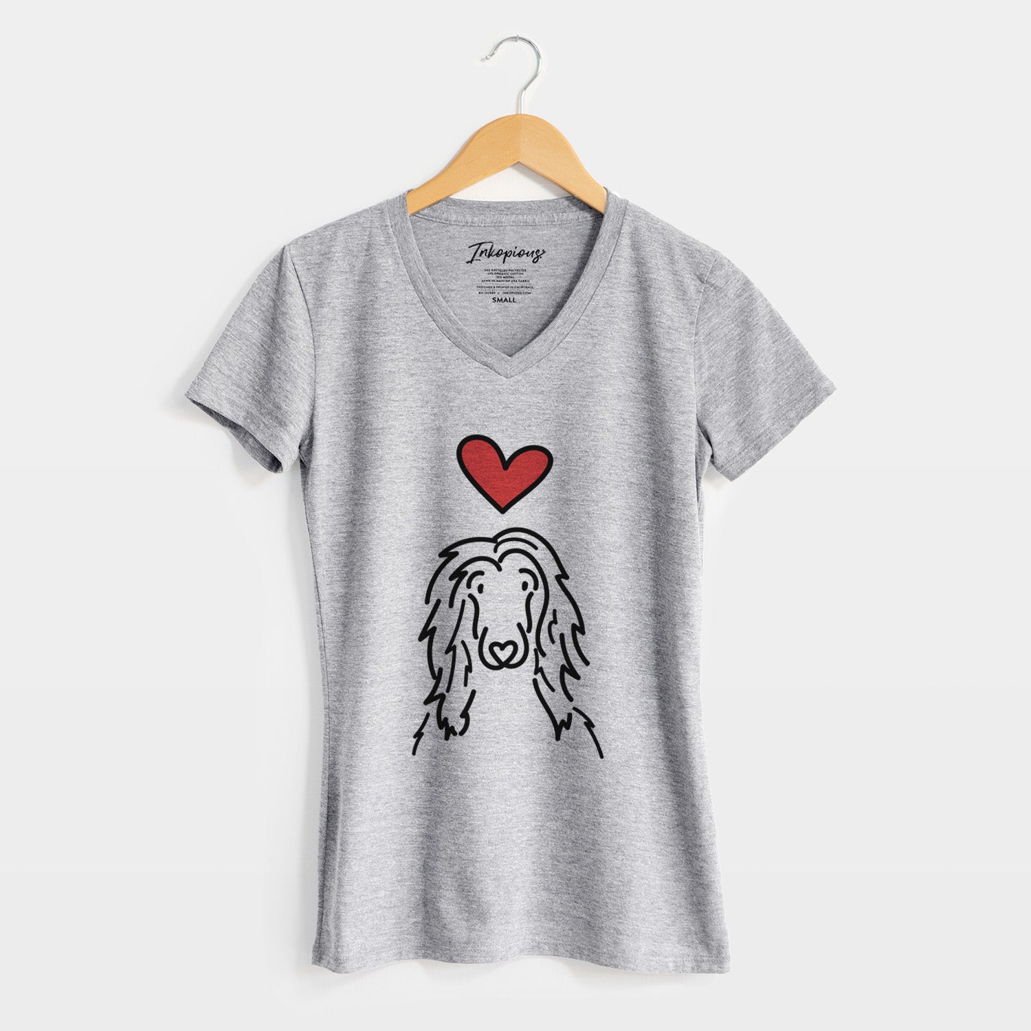 Love Always Afghan Hound - Asher - Women's Perfect V-neck Shirt