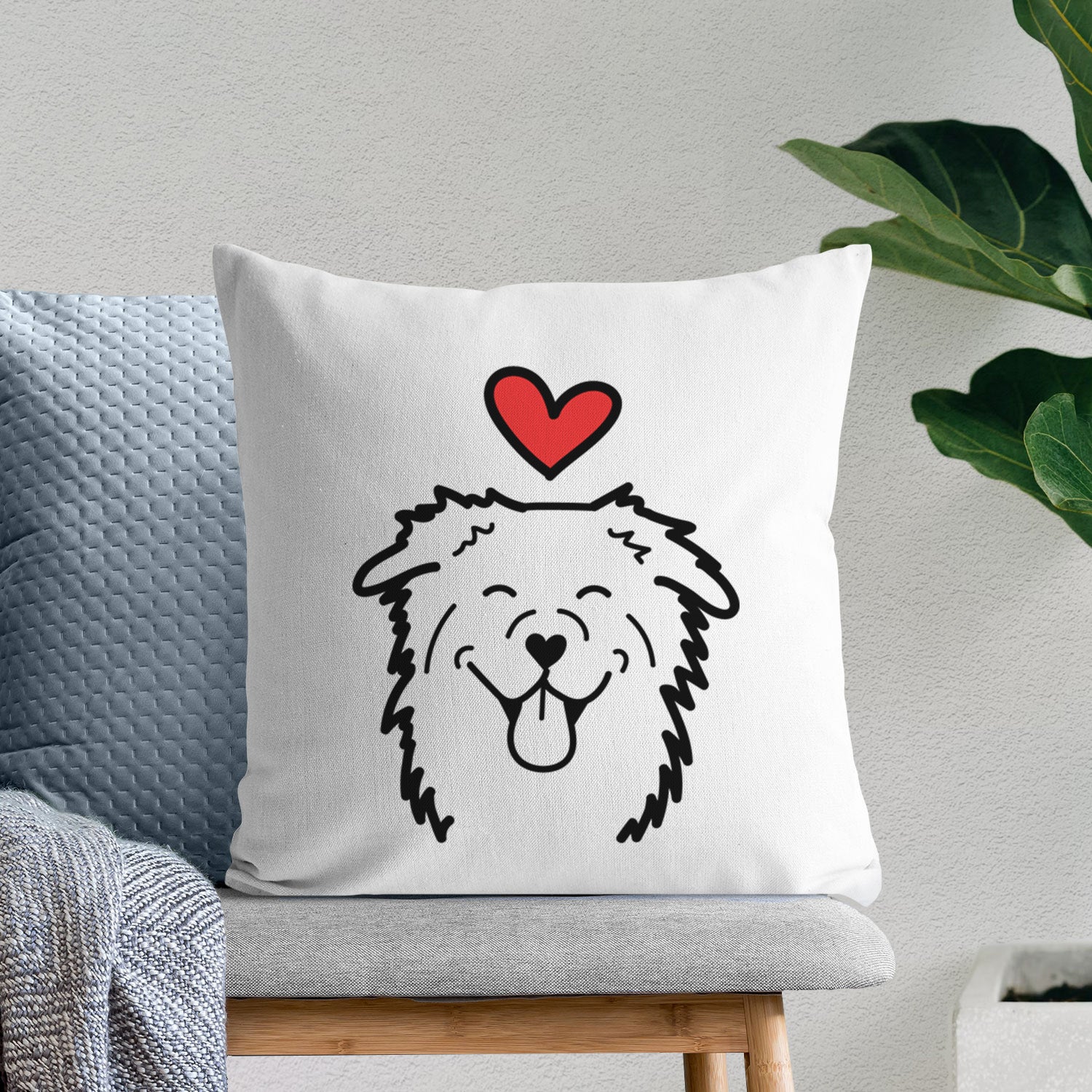 Love Always Australian Shepherd - Throw Pillow Cover