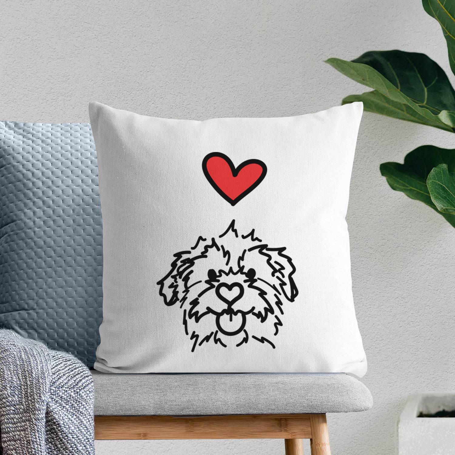 Love Always Mixed Breed - Bea - Throw Pillow Cover