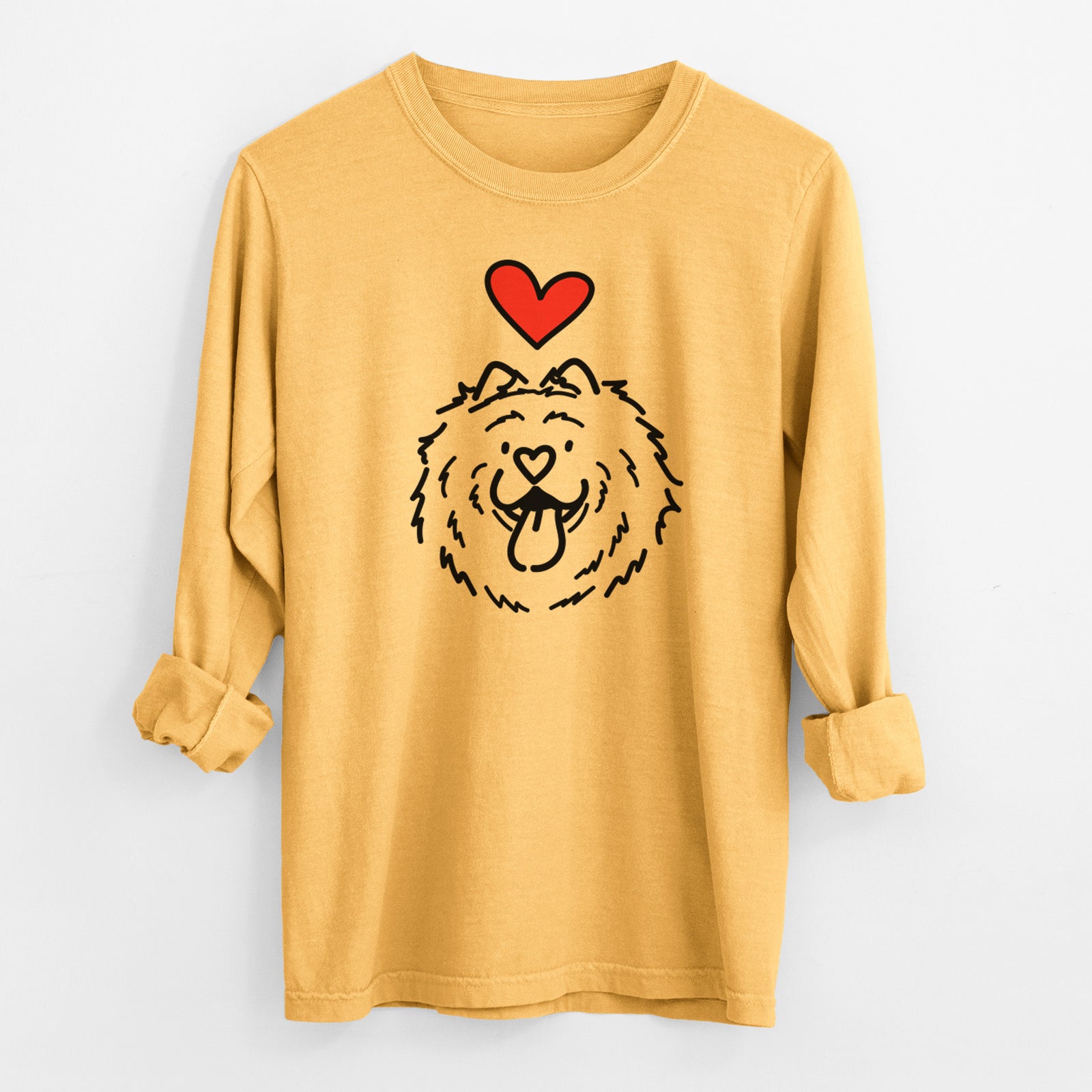 Love Always Chow Chow - Bear - Heavyweight 100% Cotton Long Sleeve