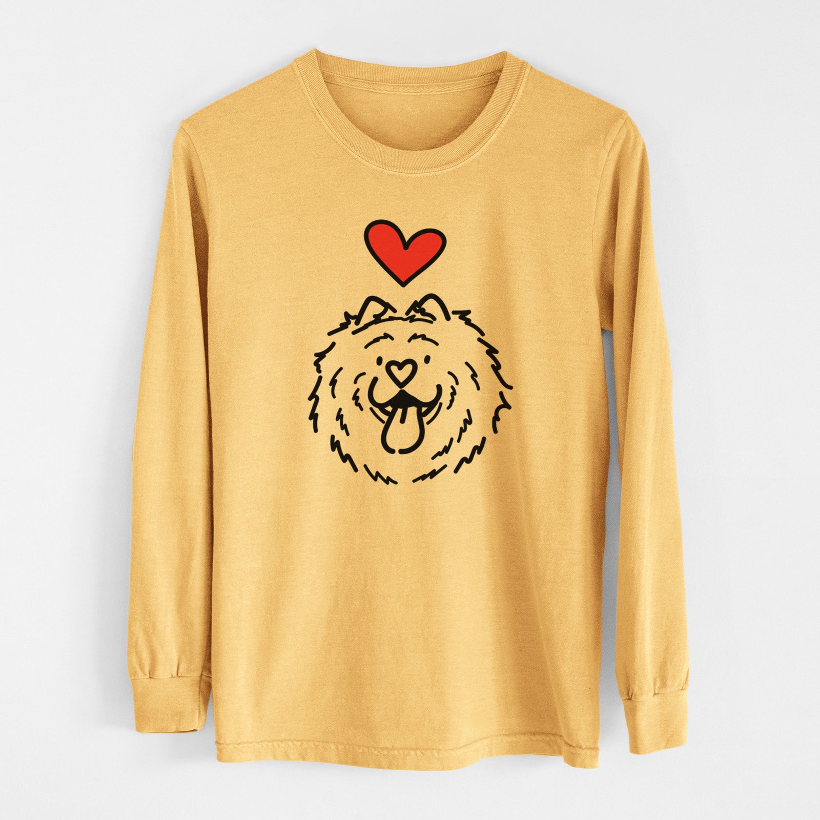 Love Always Chow Chow - Bear - Heavyweight 100% Cotton Long Sleeve
