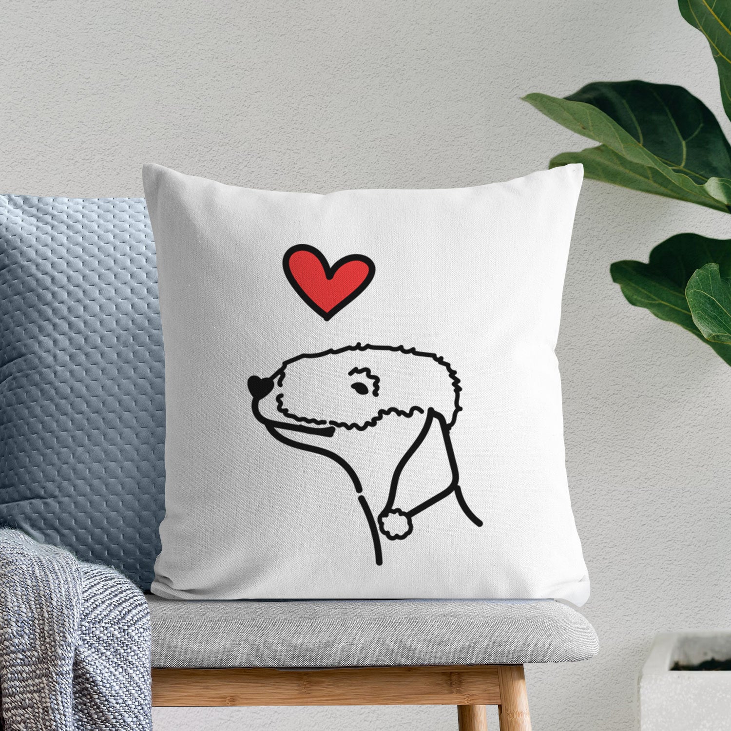 Love Always Bedlington Terrier - Throw Pillow Cover