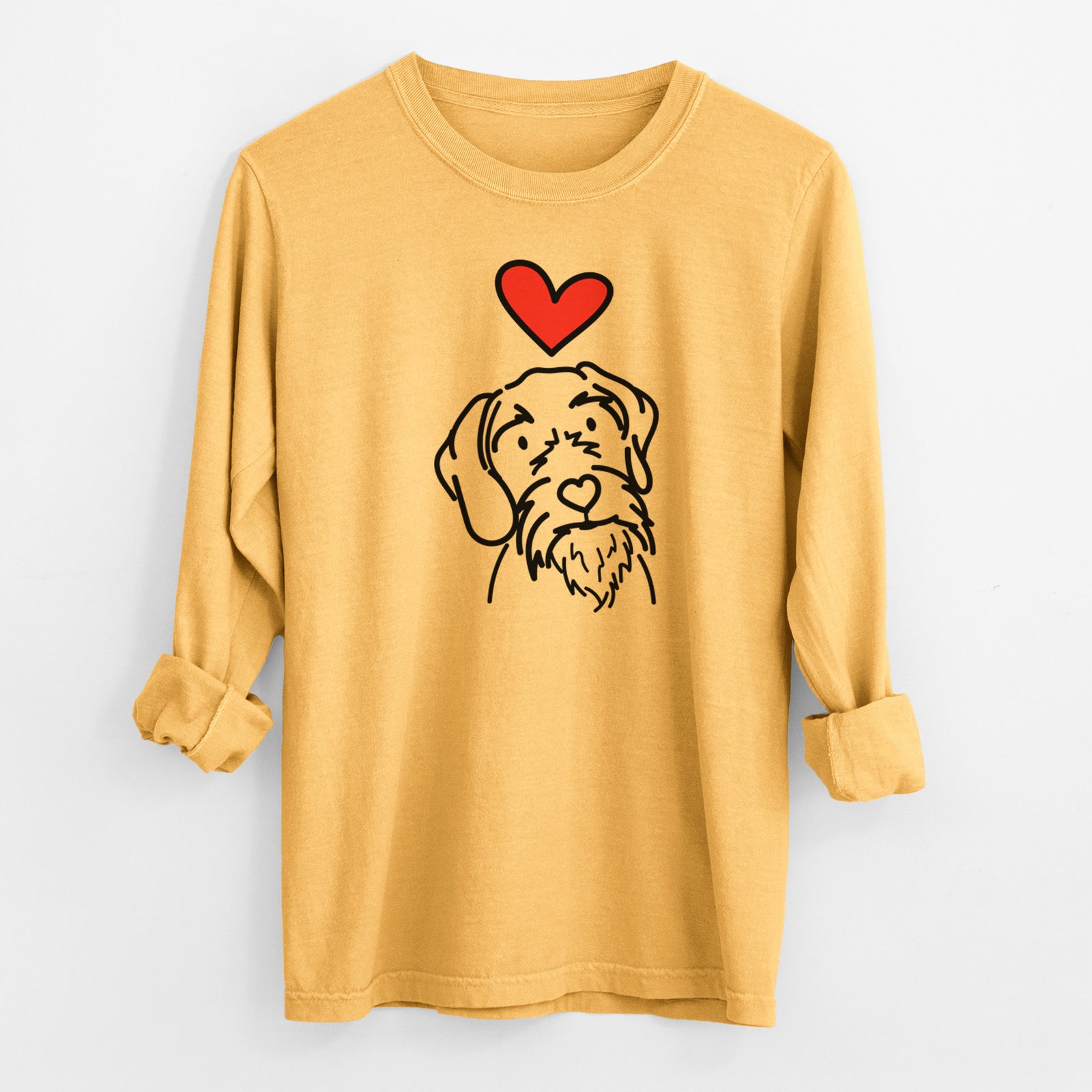 Love Always German Wirehaired Pointer - Buck - Heavyweight 100% Cotton Long Sleeve