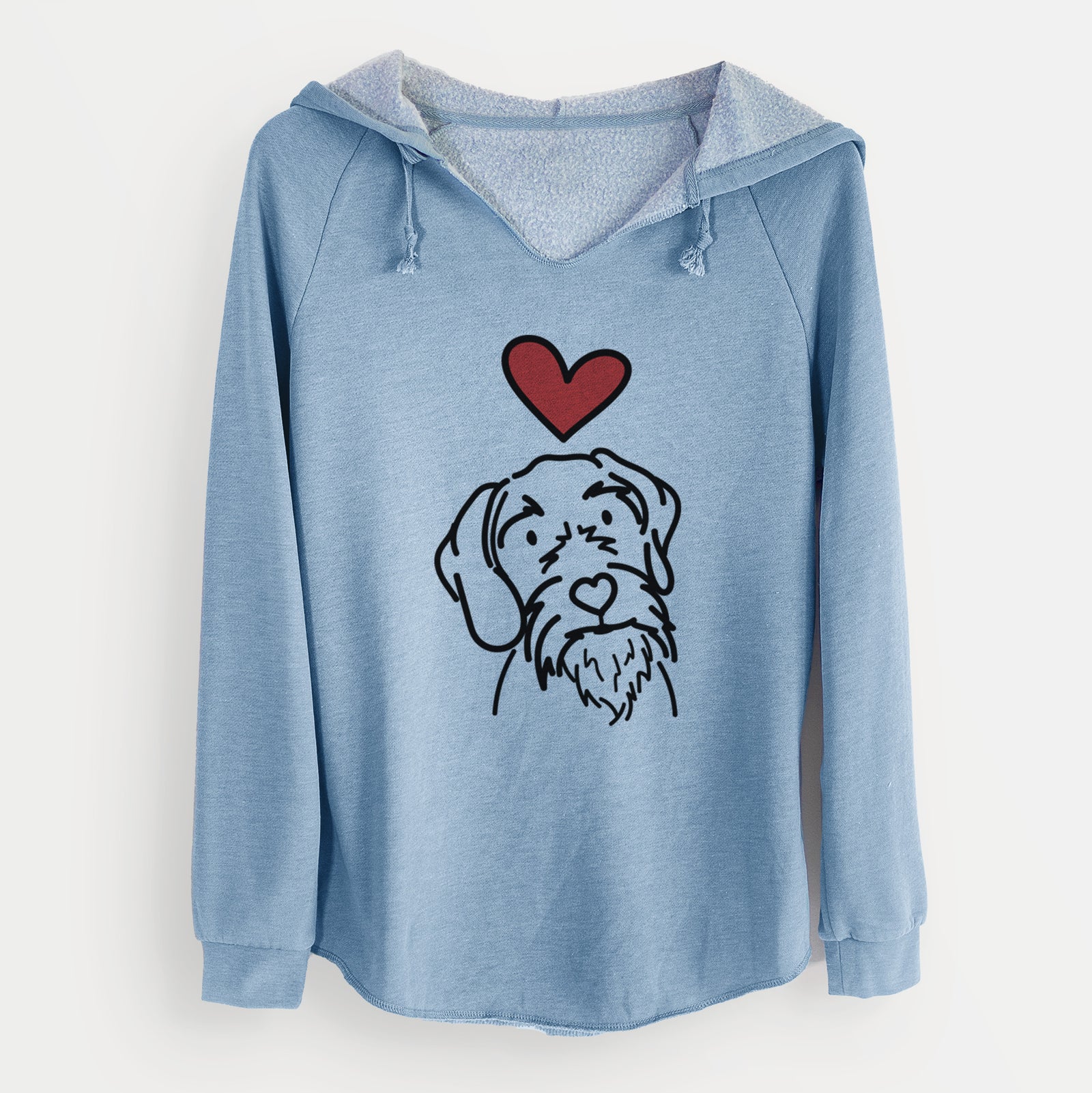 Love Always German Wirehaired Pointer - Buck - Cali Wave Hooded Sweatshirt