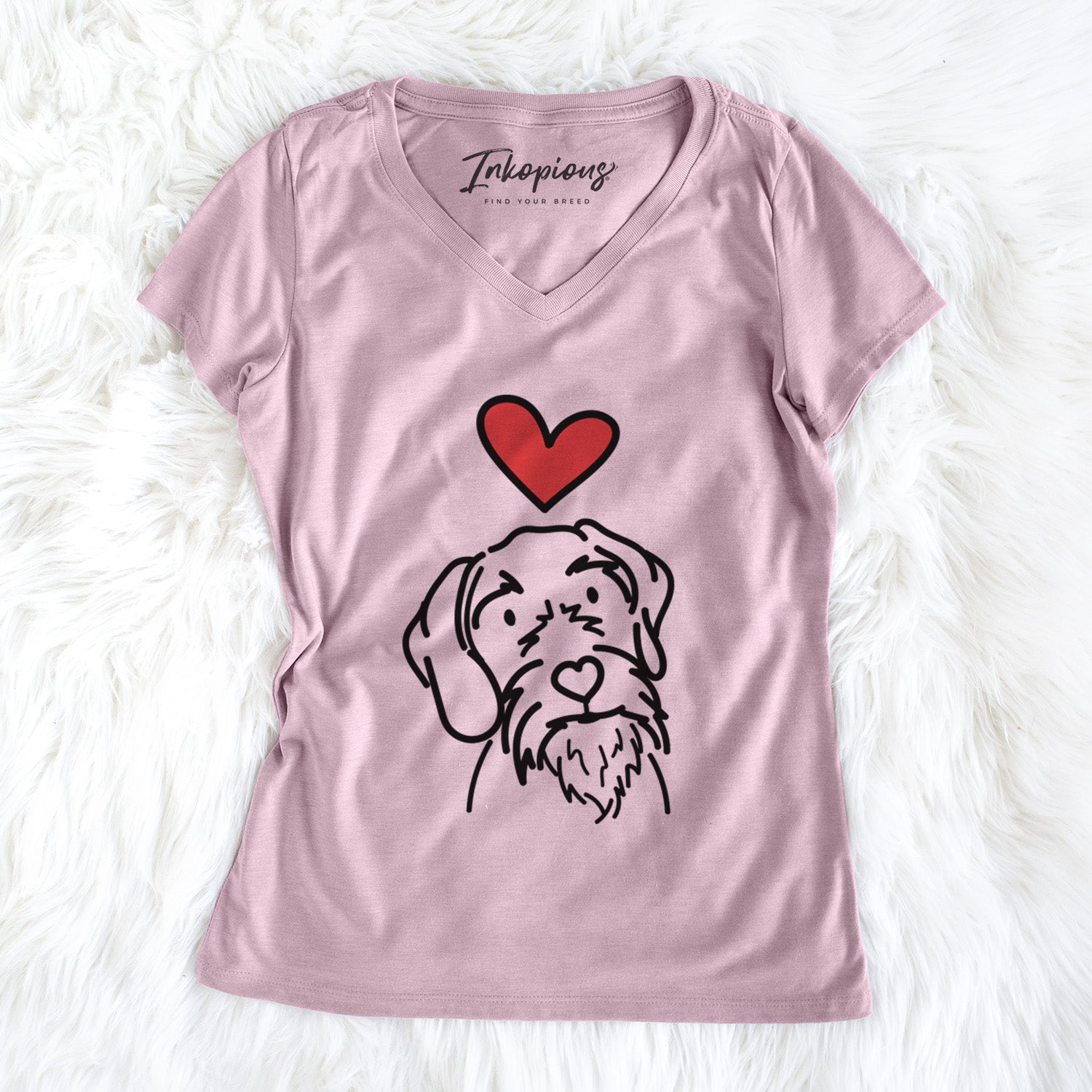 Love Always German Wirehaired Pointer - Buck - Women's Perfect V-neck Shirt