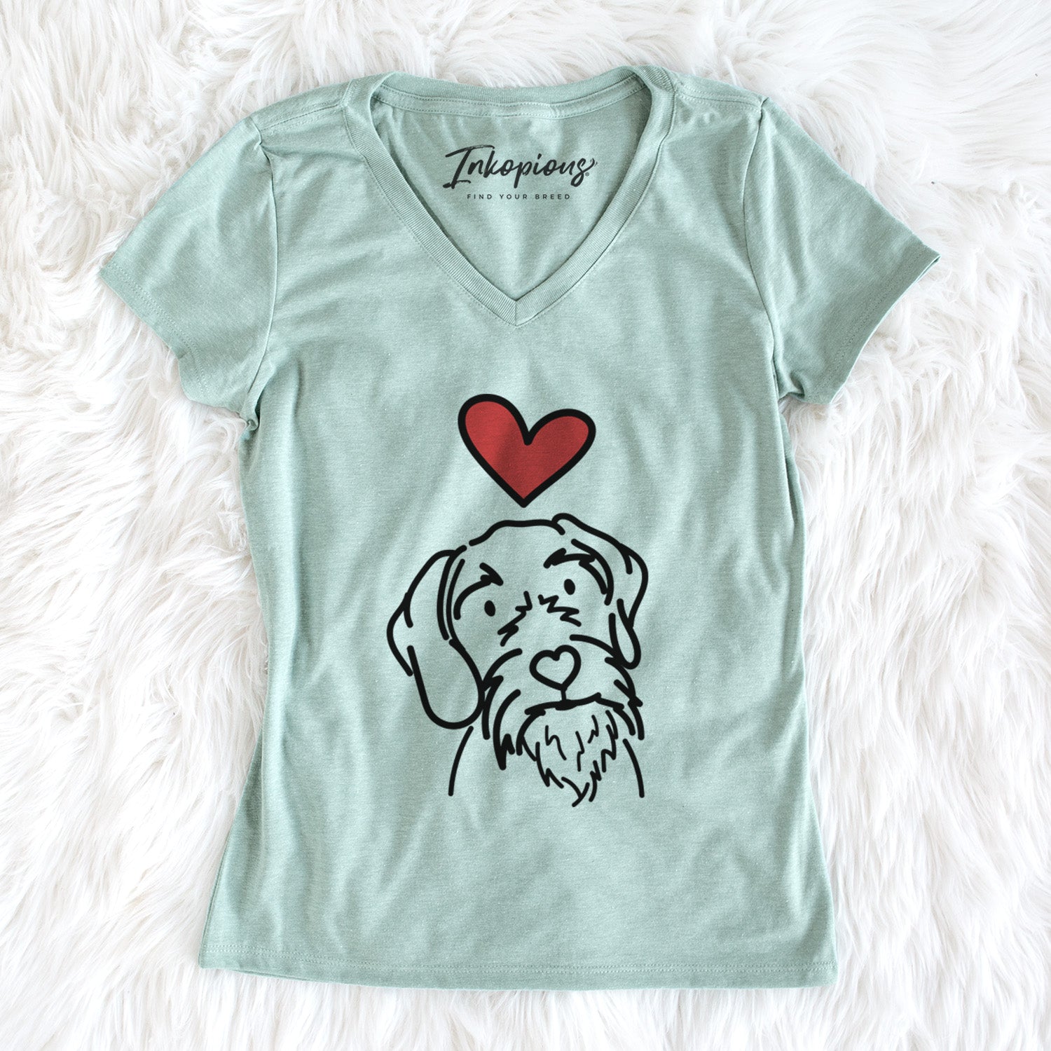 Love Always German Wirehaired Pointer - Buck - Women's Perfect V-neck Shirt